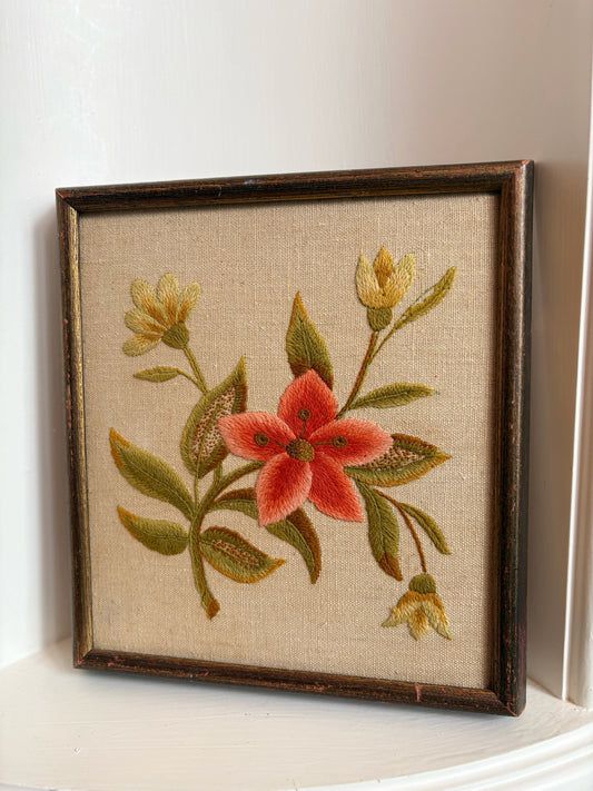 Needlework Wall Art Flowers