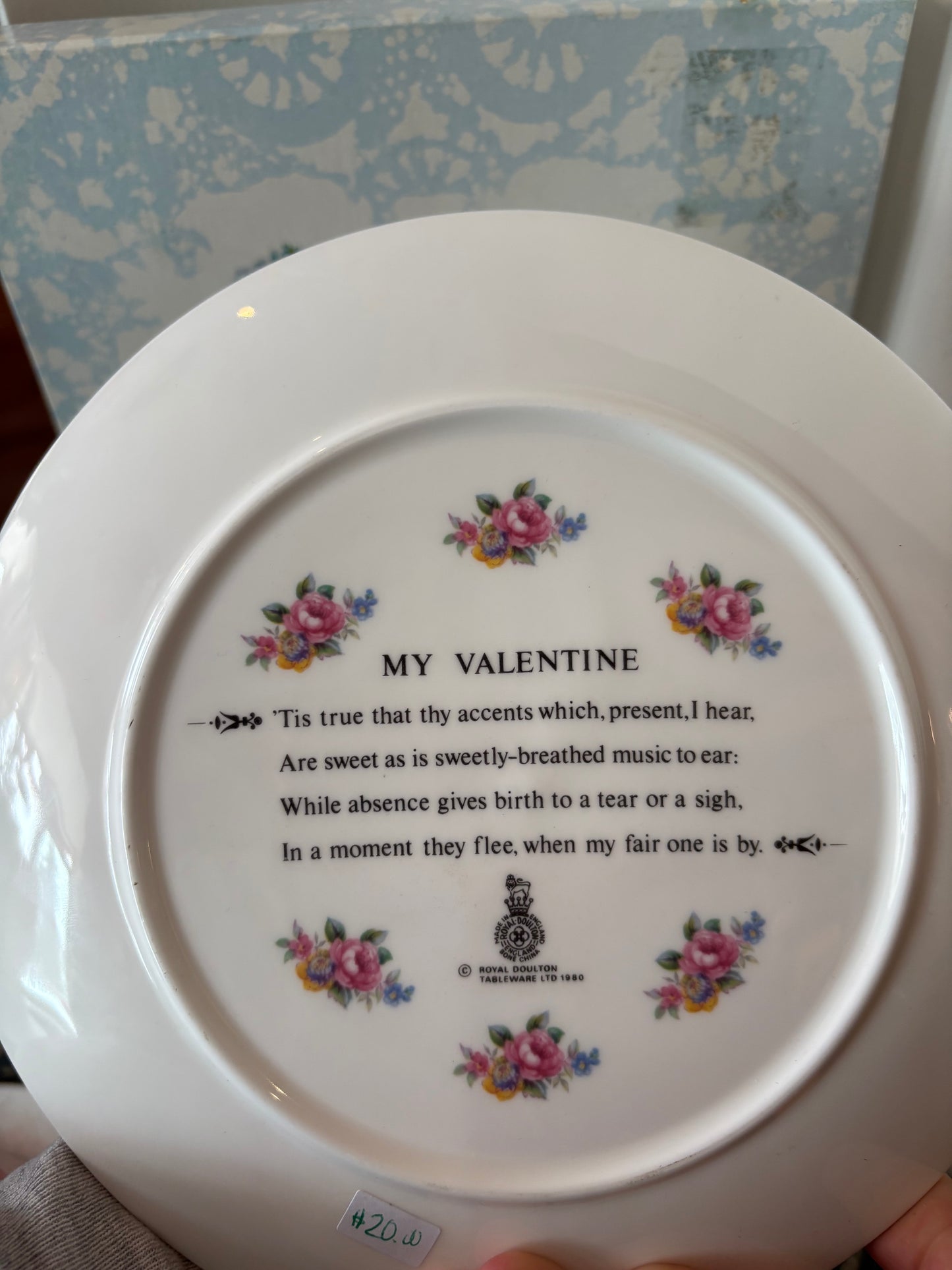 1981 Valentines Day Royal Doulton Plate