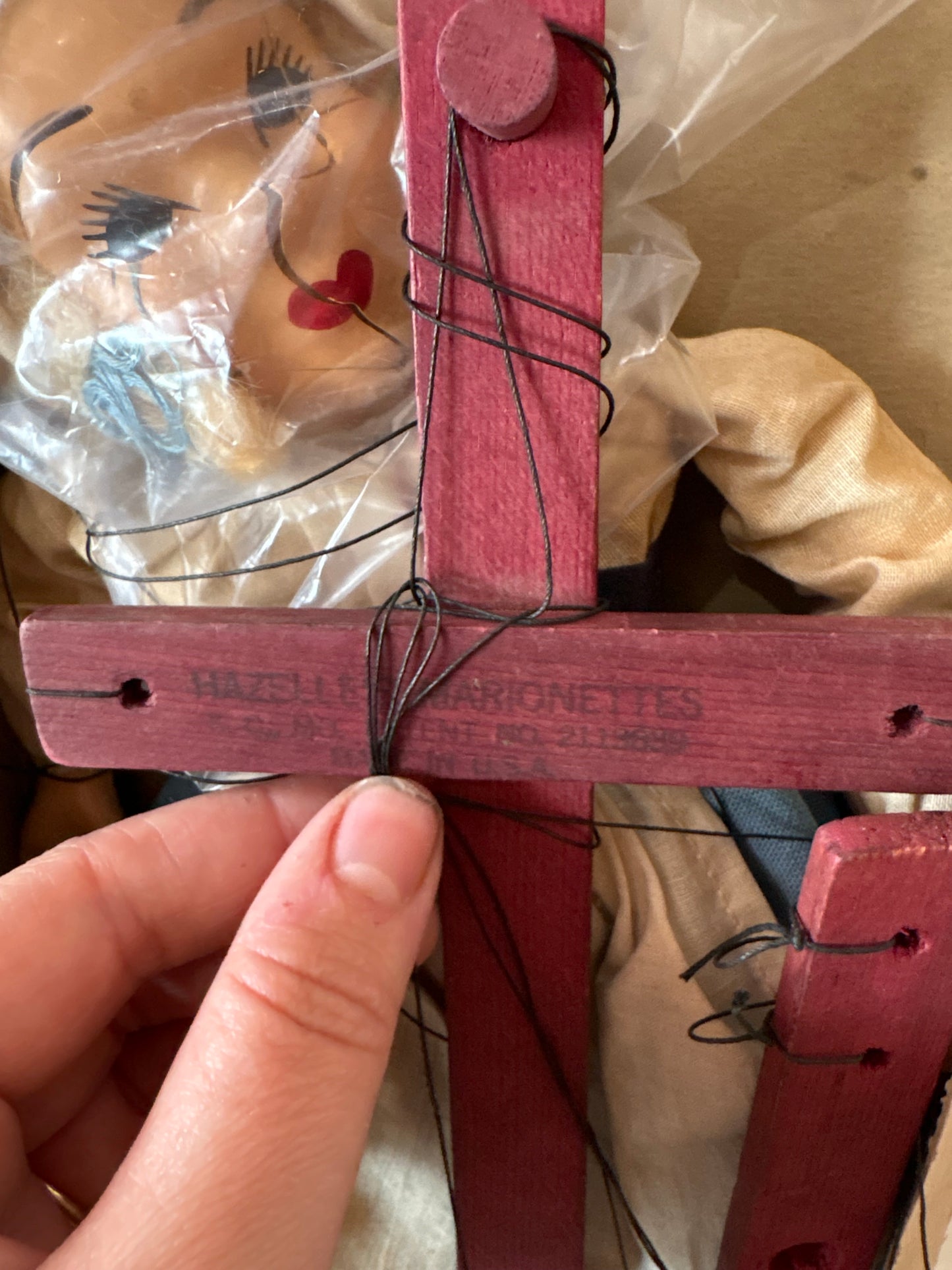 1940s Hazelle’s Dutch Girl Marionette Puppet