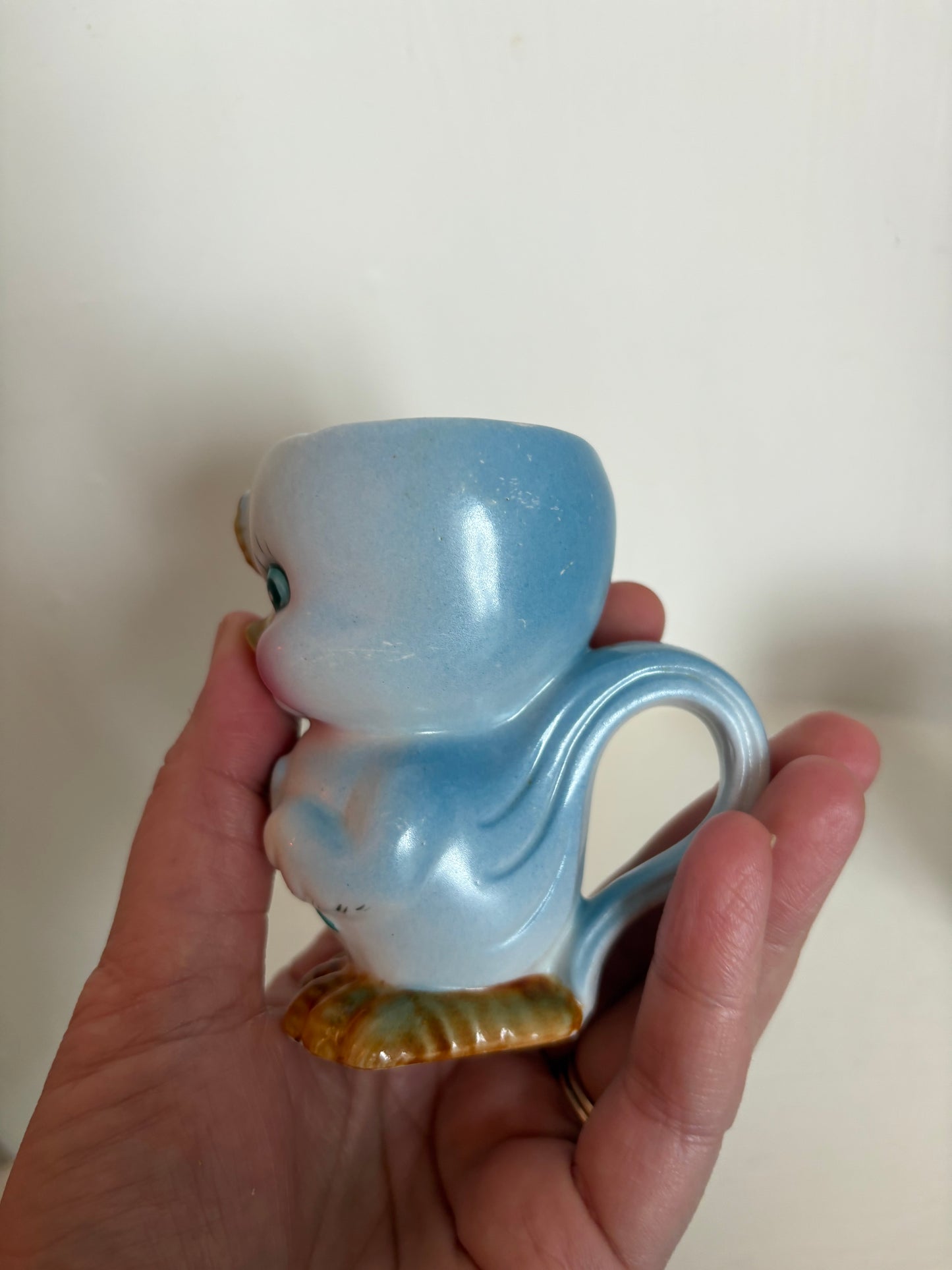 Blue Bird Handled Egg Cups