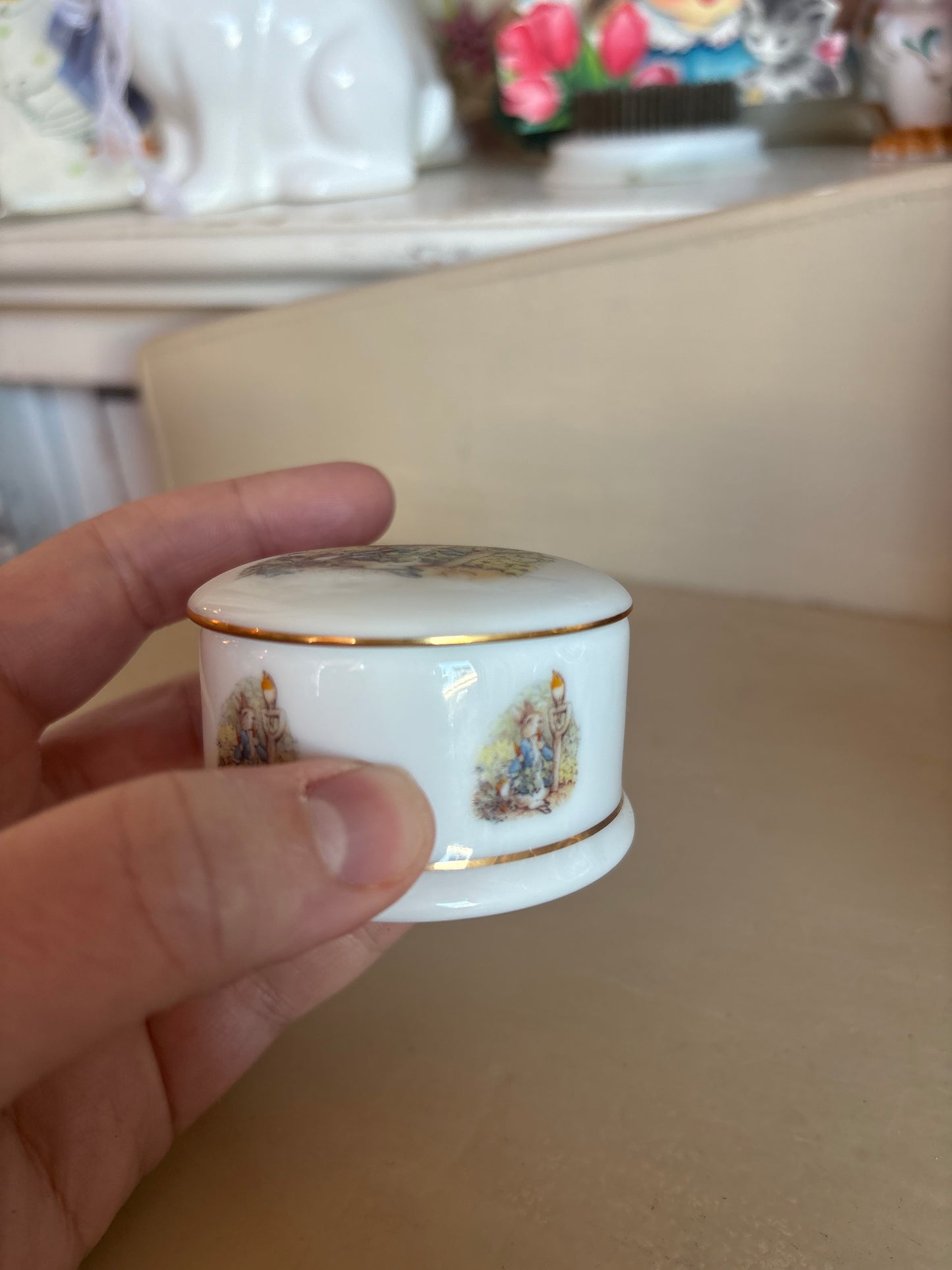 Beatrix Potter Peter Rabbit & Friends Trinket Box - Reutter Porzellan Germany