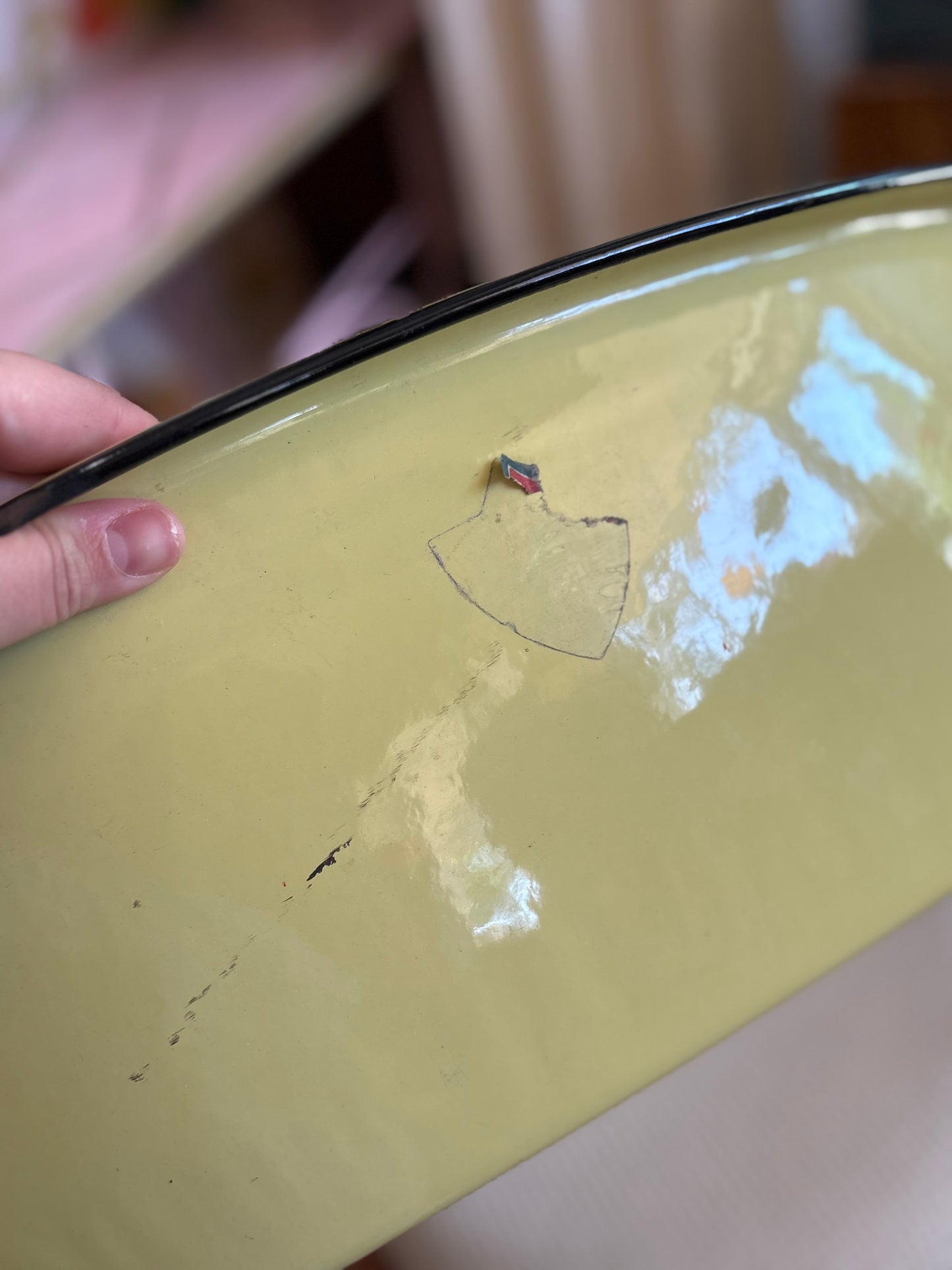 24” Enamled Steel Pan