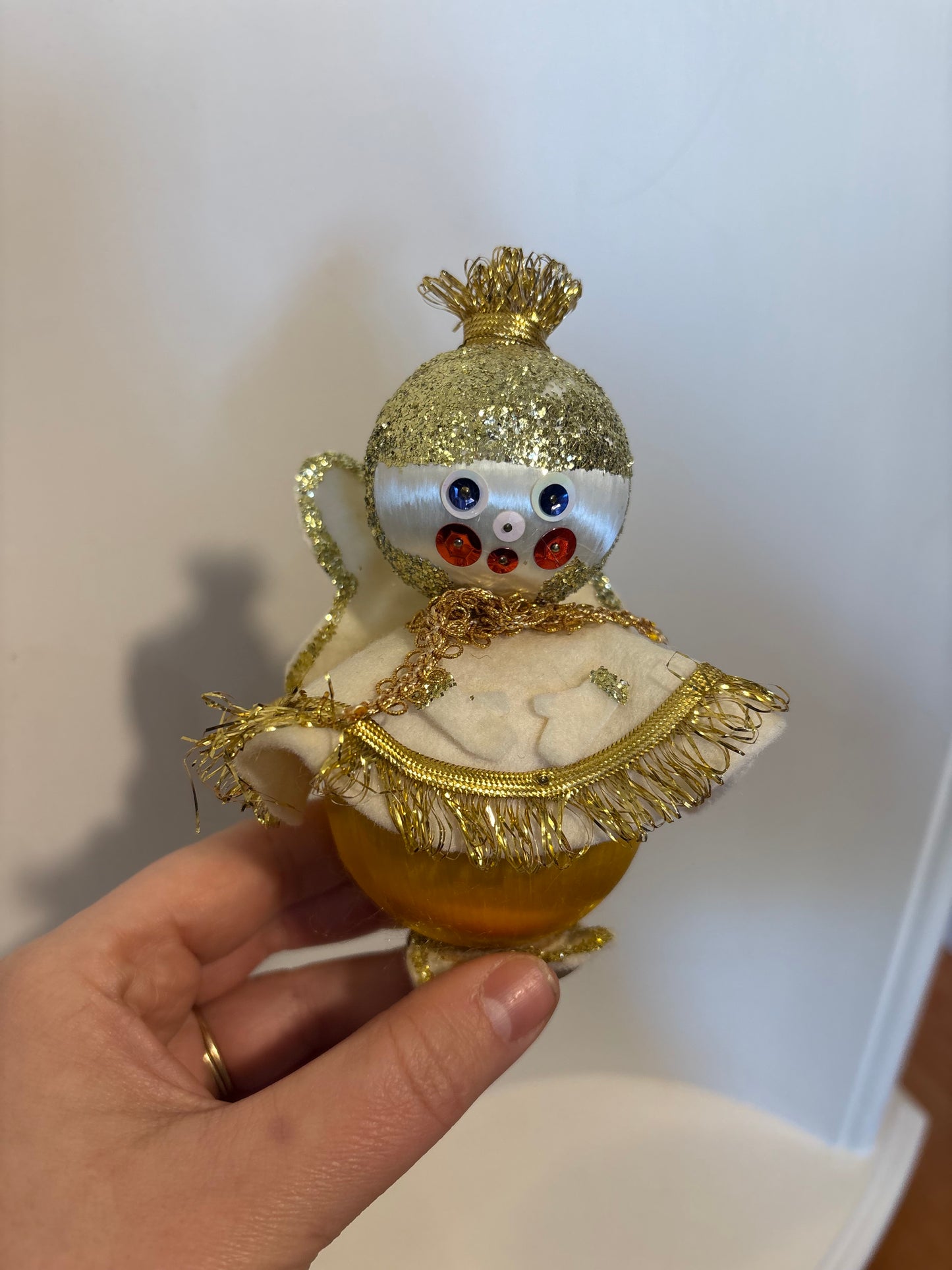 Satin Ball Vintage Christmas Angel