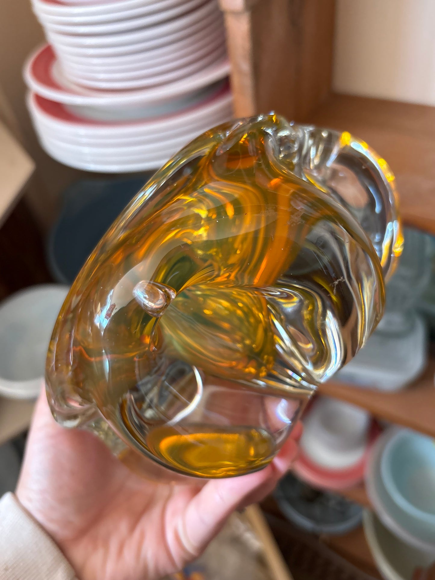 1960s Studio Glass Bowl