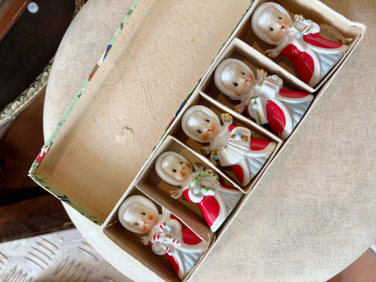Christmas Angel bells - made in Japan set of 5