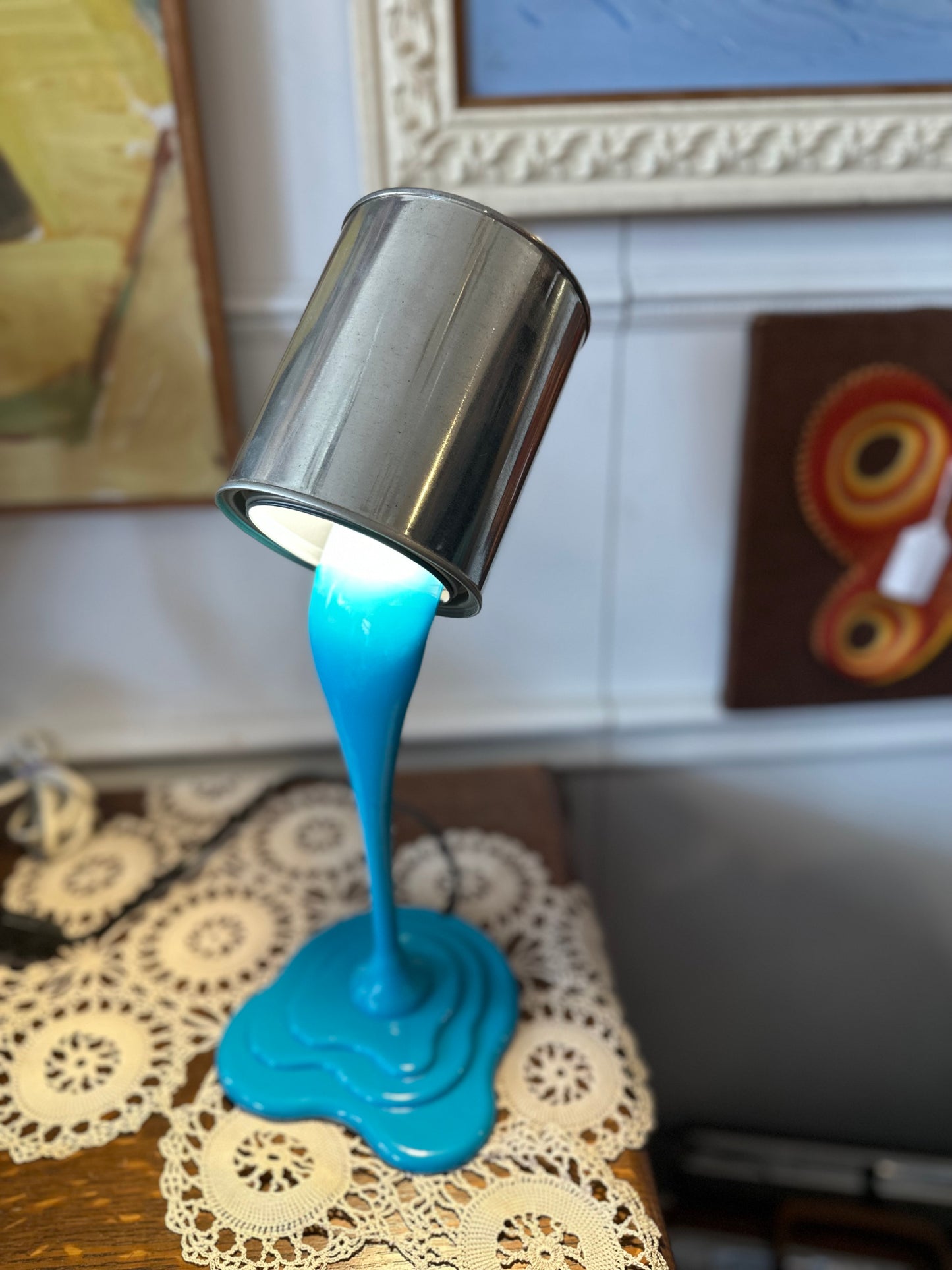 Paint can lamp