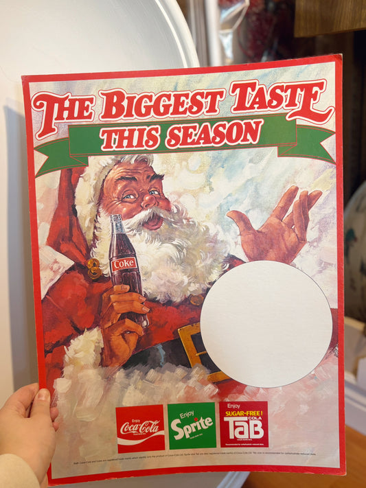 Coca Cola vintage cutout - The biggest taste this season! Coca Cola, sprite and Tab.