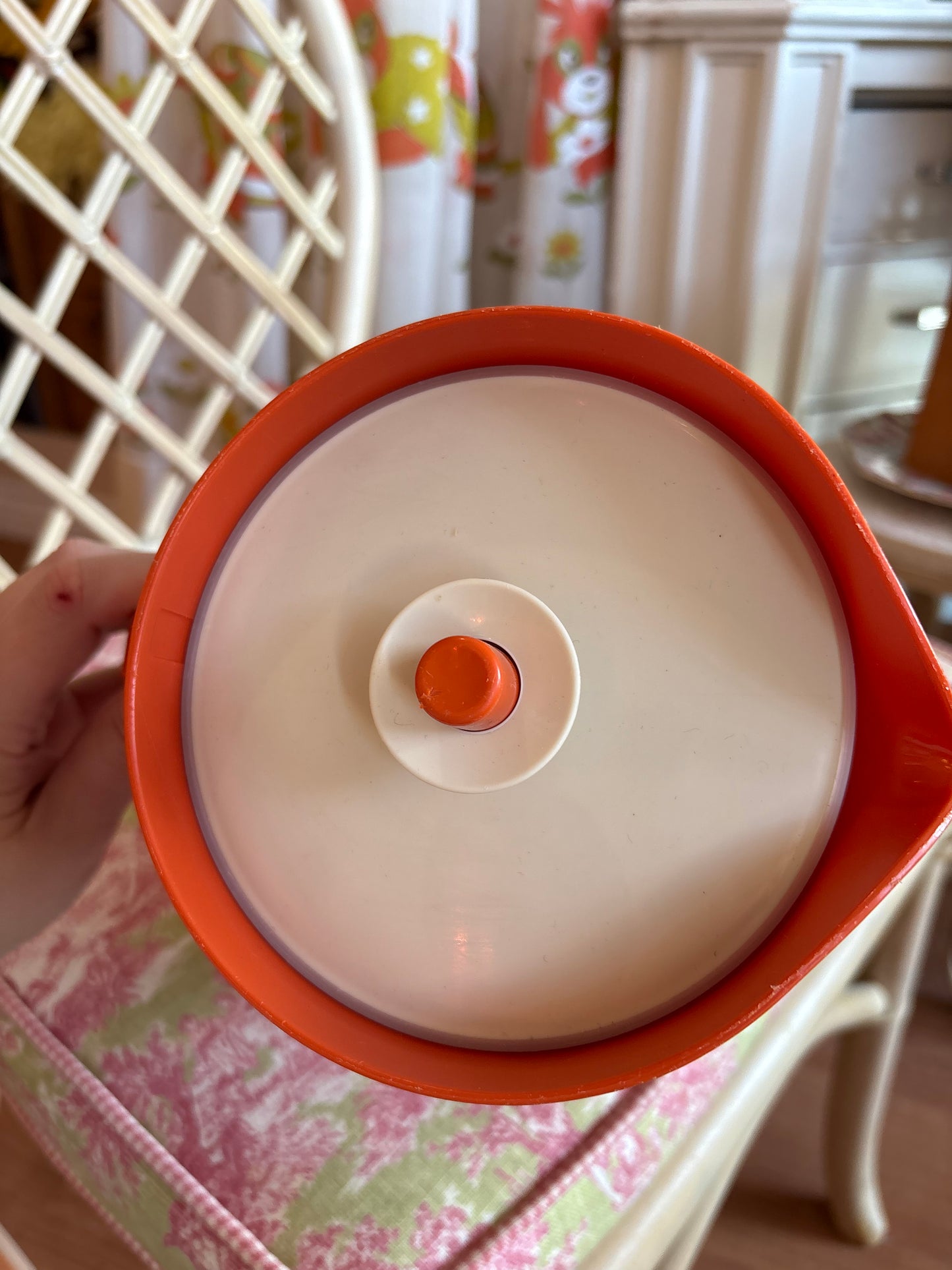 Orange Tupperware Juice Jug