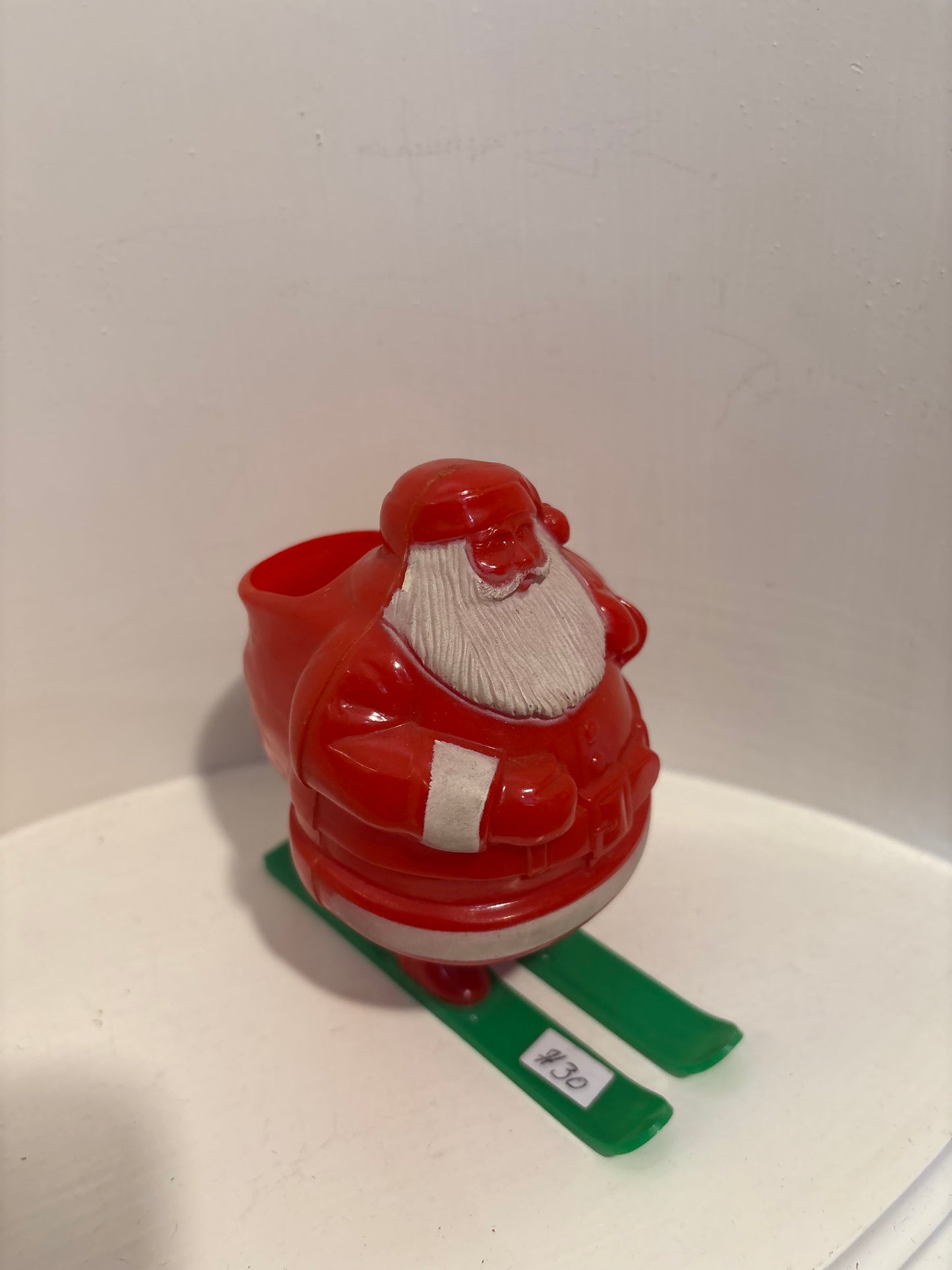 Rosebro Plastic Santa Candy Holder vintage
