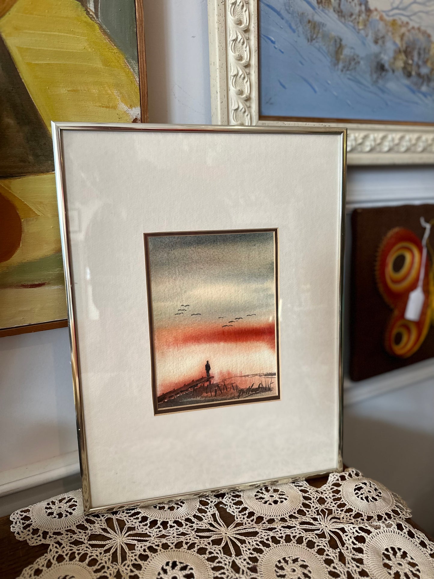 Framed & signed watercolour painting