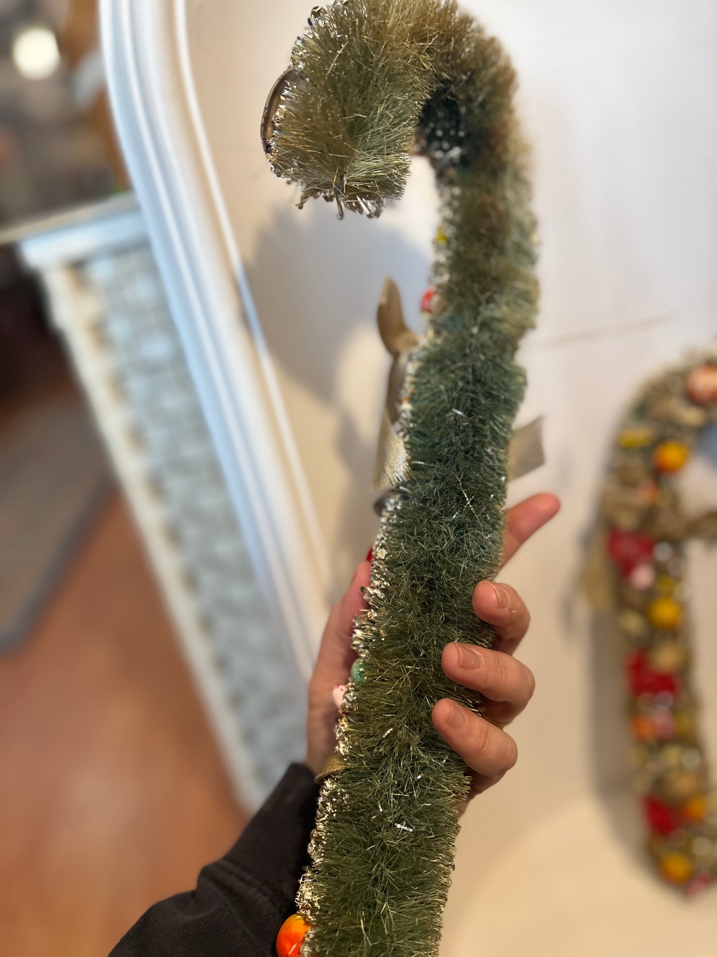 Bottle Brush Candy Canes with fruit & shells - believed to be Holt Howard