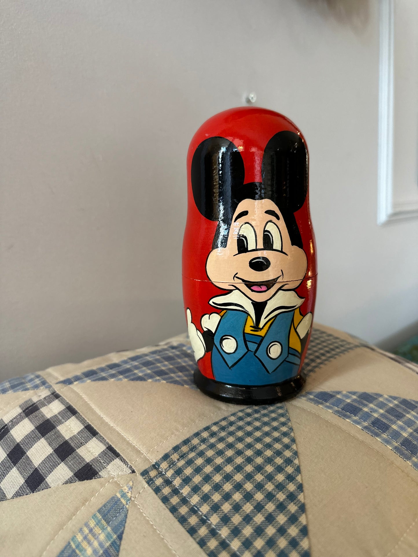 Hand painted vintage Mickey & Friends Nesting Dolls