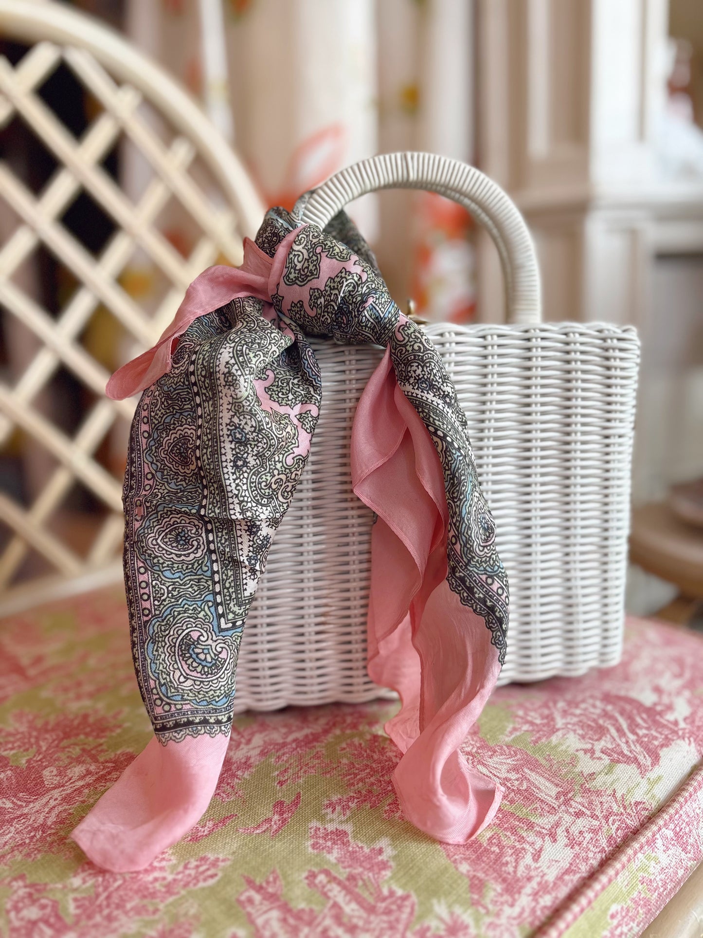 Silky Scarf #4- pink