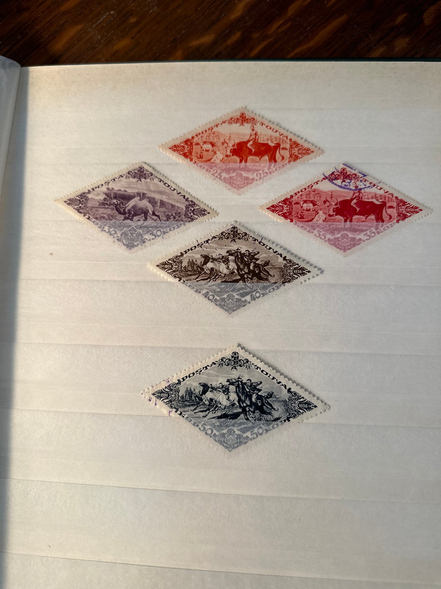 Book of assorted stamp collection