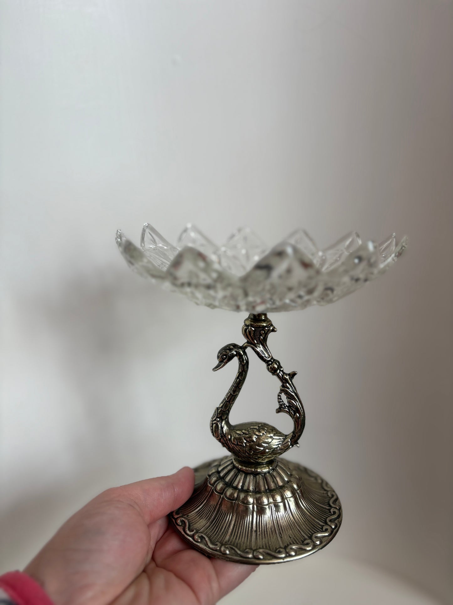 1970s-80s Swan candy or dresser dish