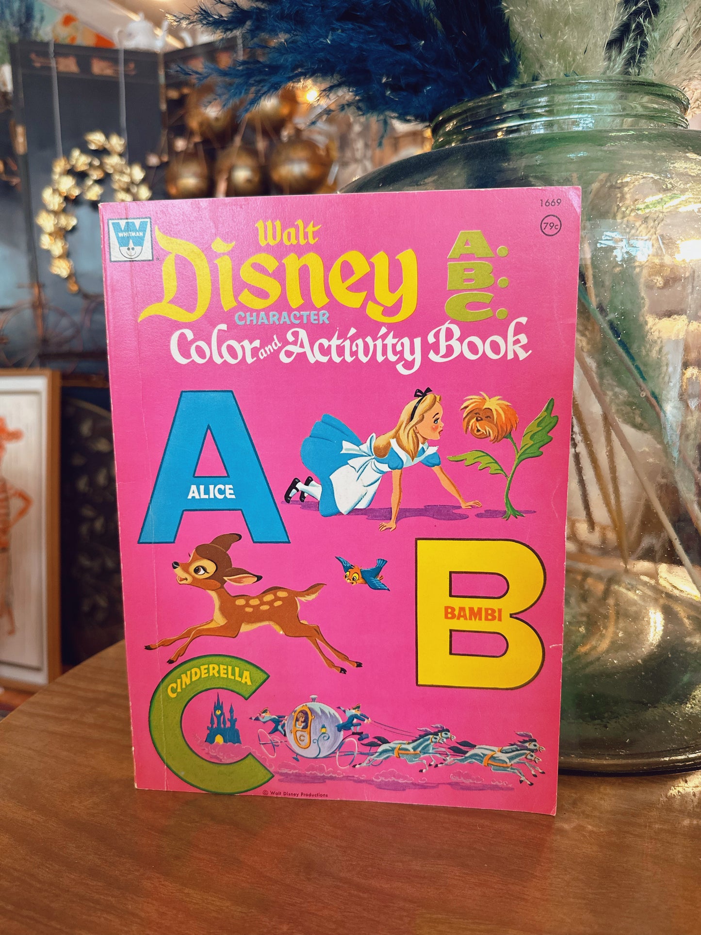 1972 Disney ABC Character color & activity book - never used