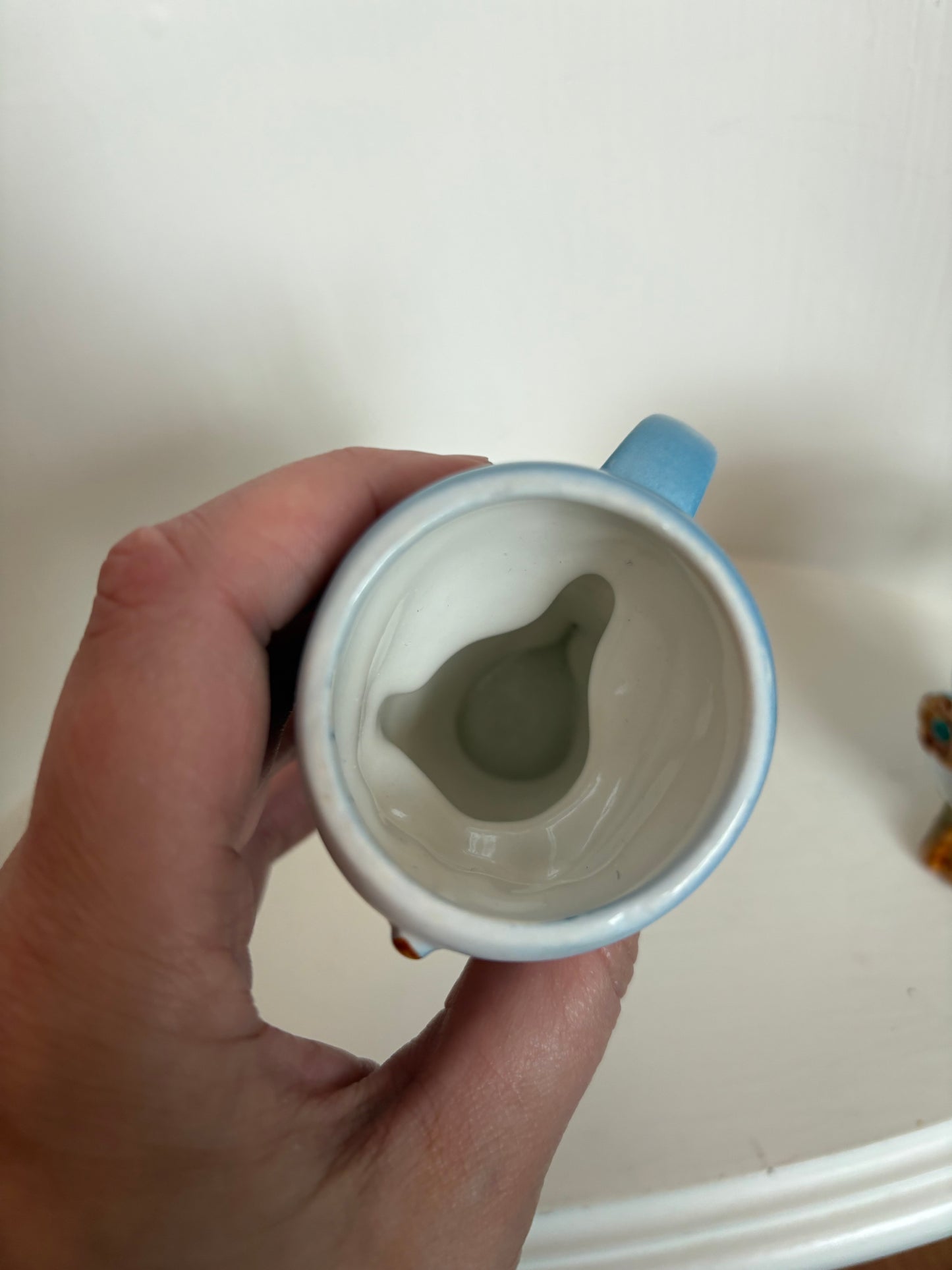 Blue Bird Handled Egg Cups