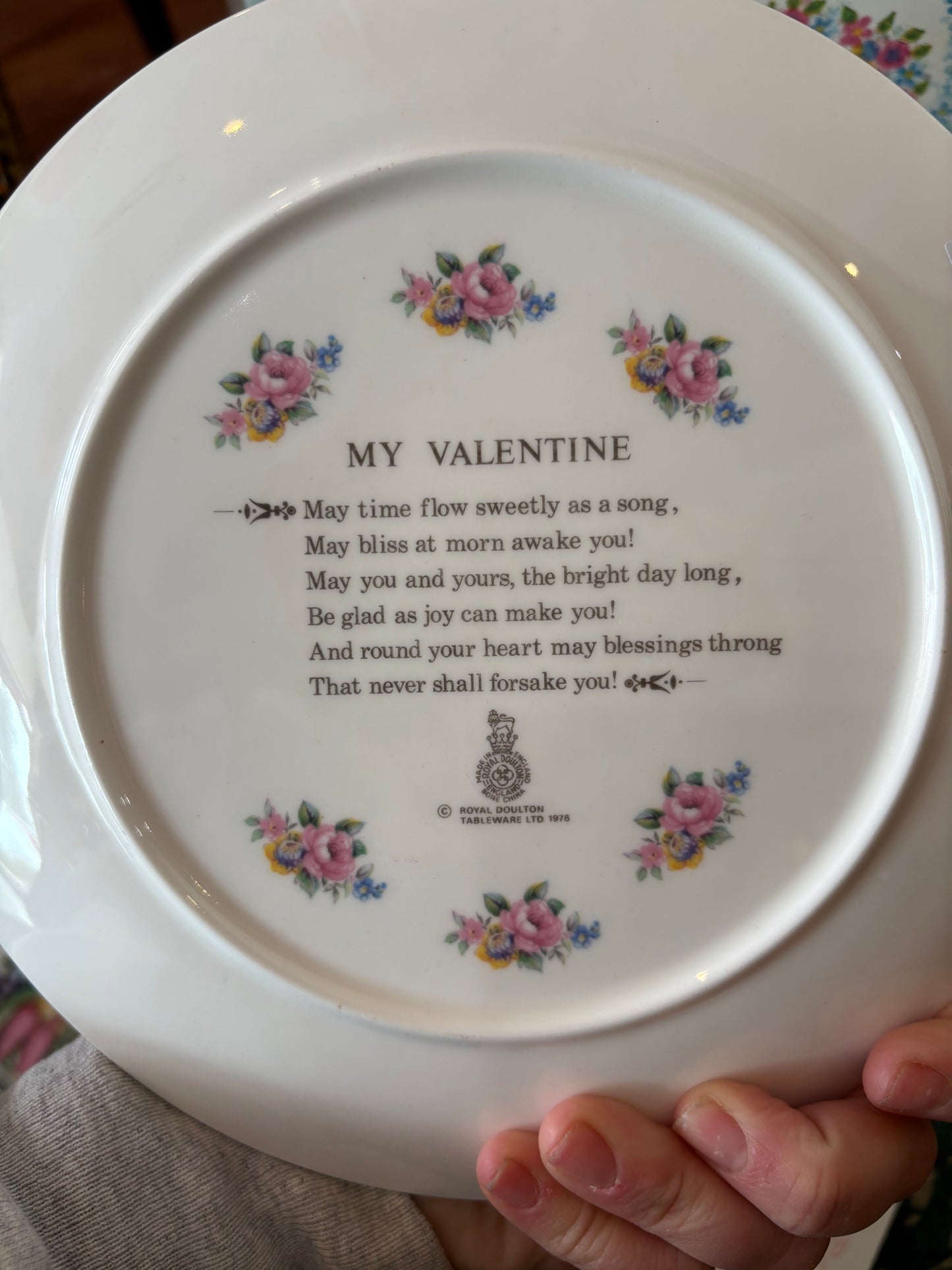 1979 Valentines Day Royal Doulton Plate
