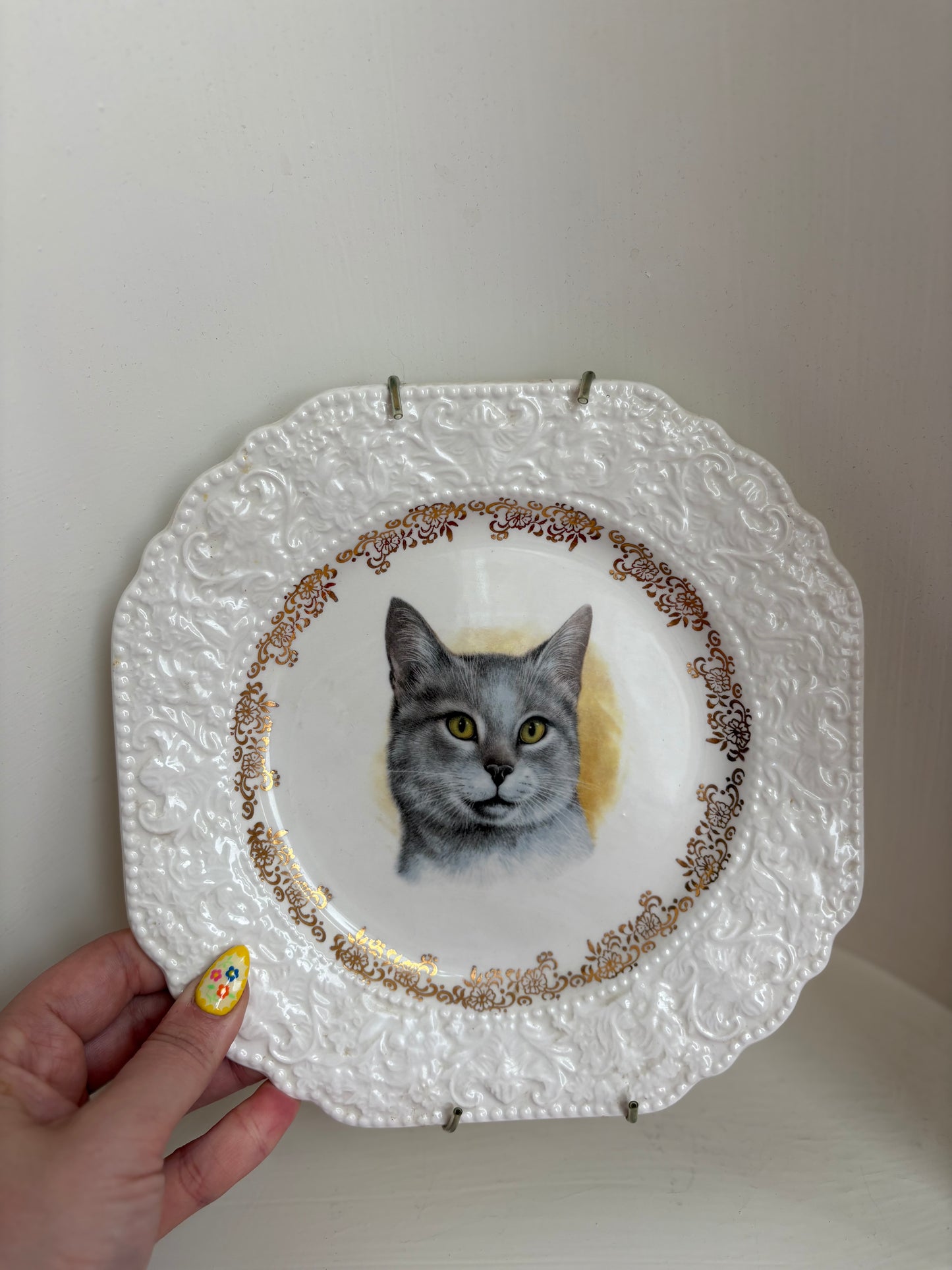 Cat Plate 1-74 Lord Nelson Pottery England