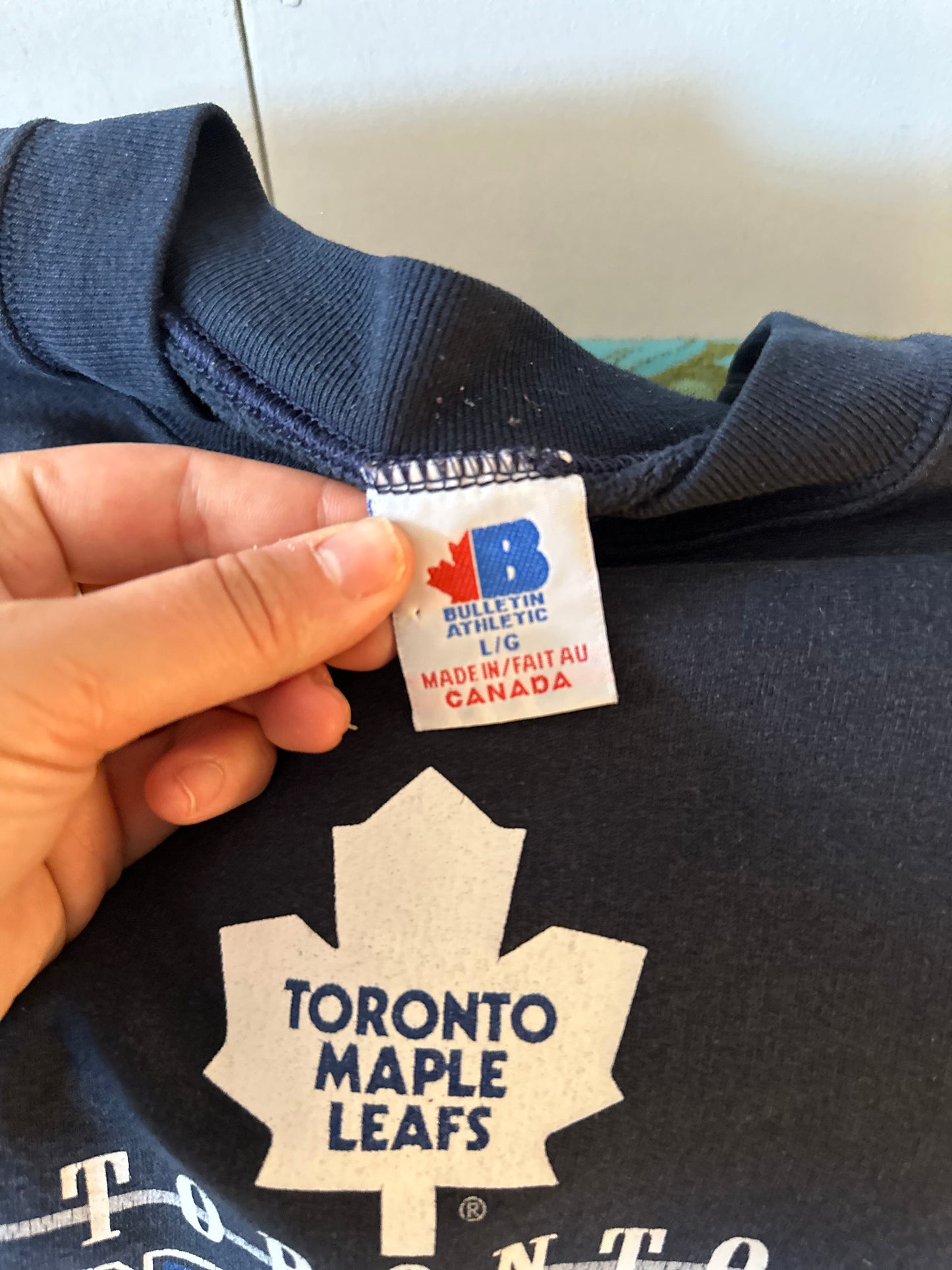 90s Large Toronto Maple Leafs Eastern NFL Conference vintage Crewneck