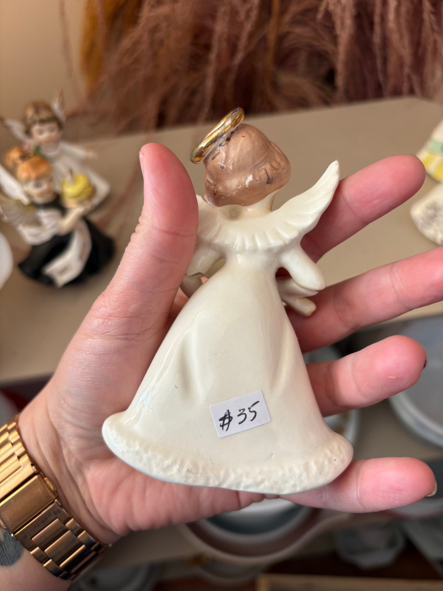 September Tennis Angel figure