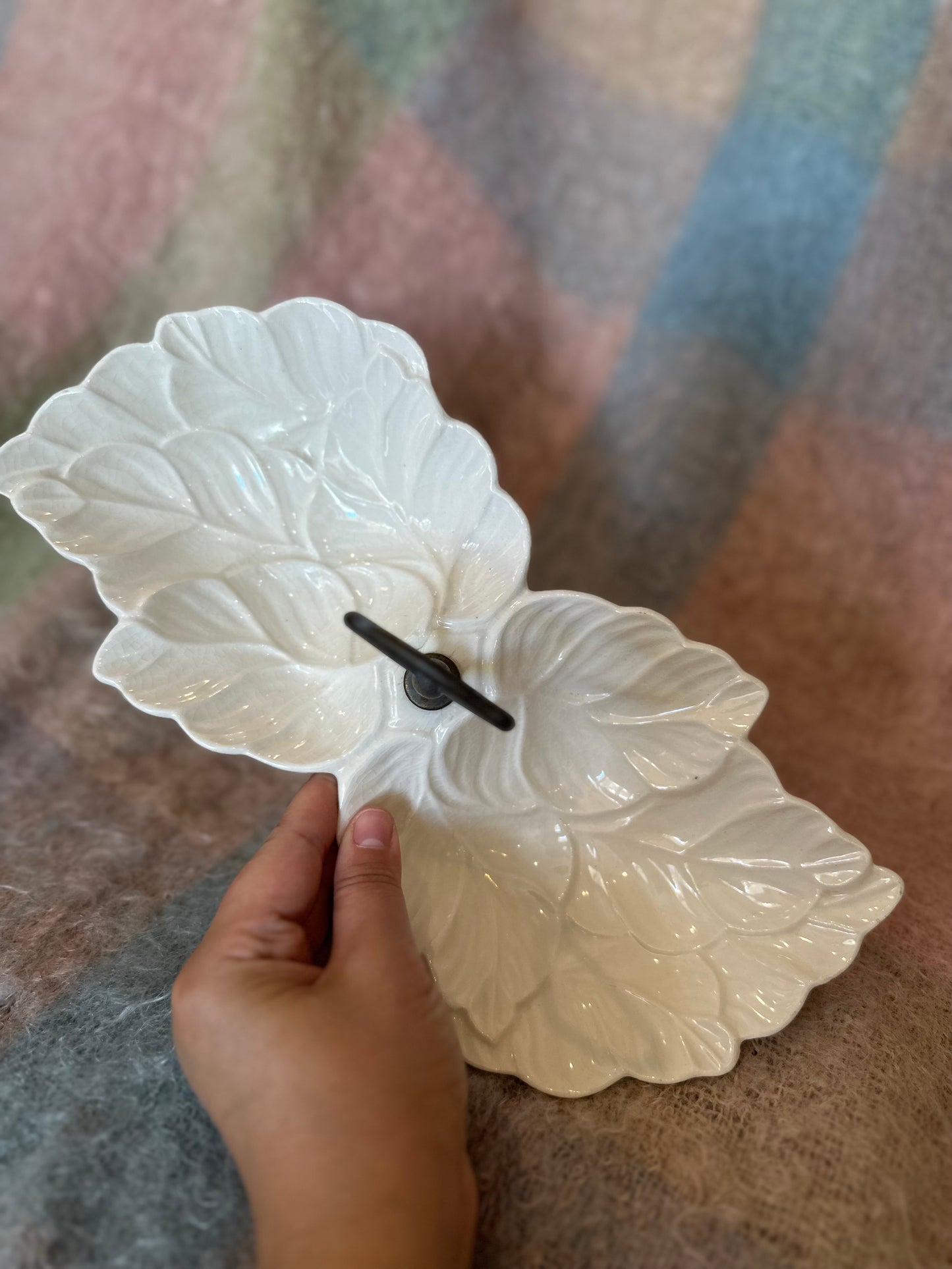 Made in USA white leaf tray