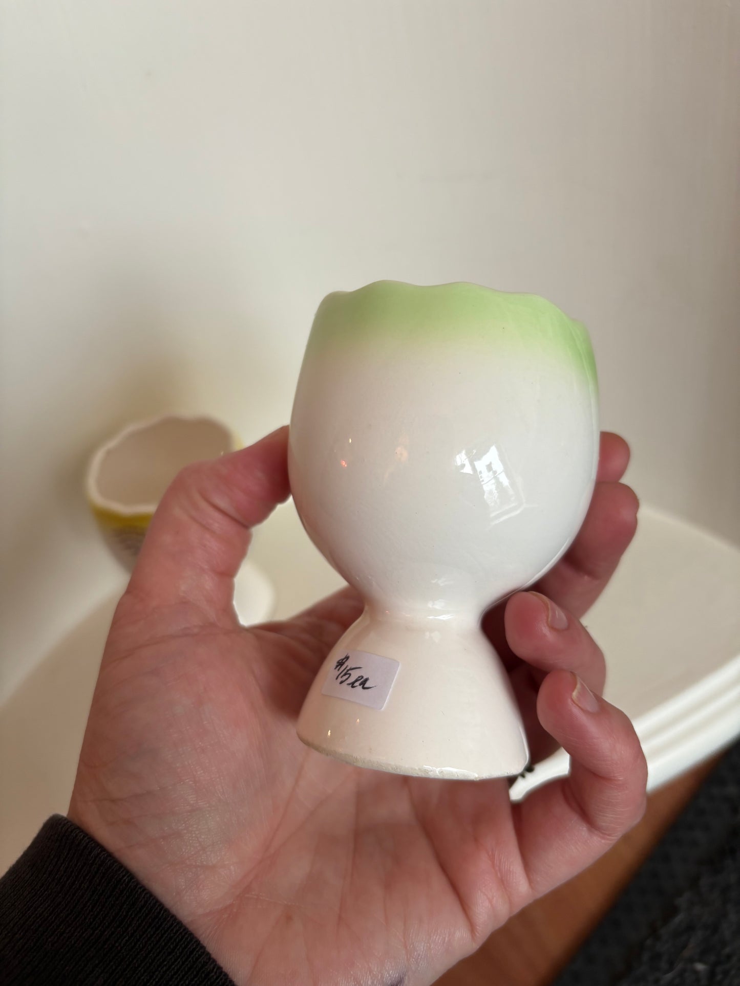 Rooster Egg Cups - marked Japan