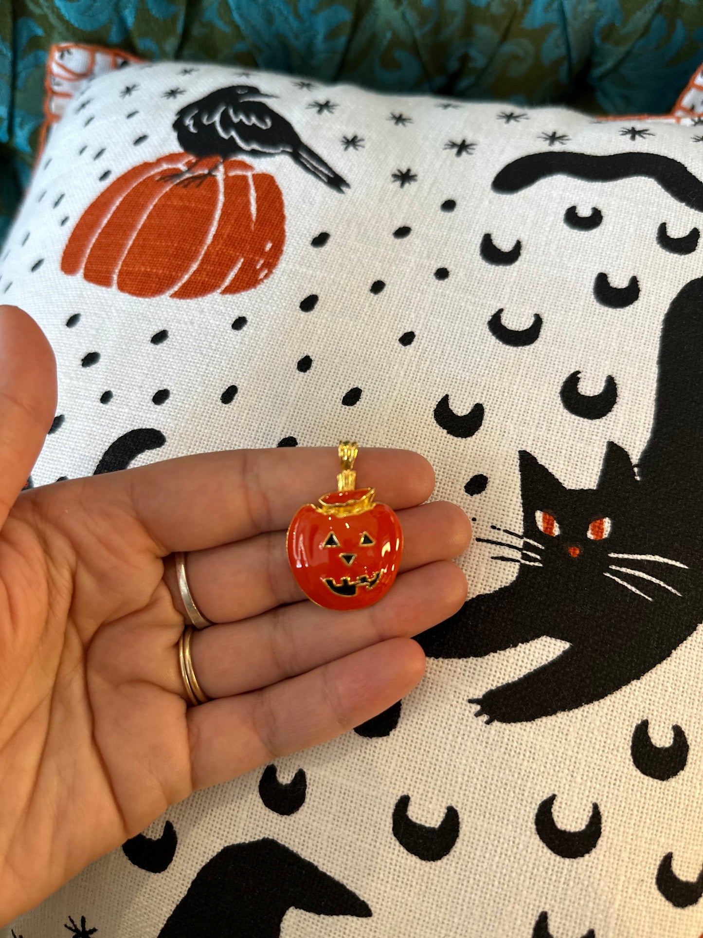 Vintage Pumpkin charm