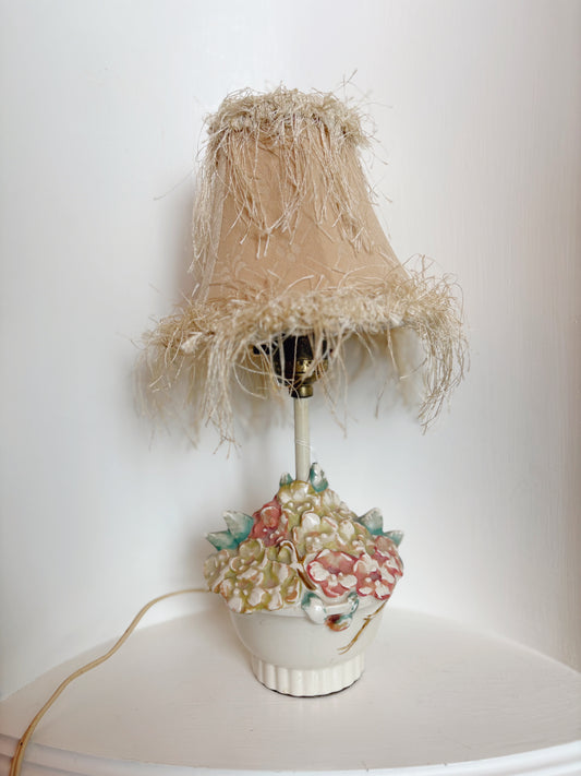 1950s Hand Painted Johnson Lazare Lamp