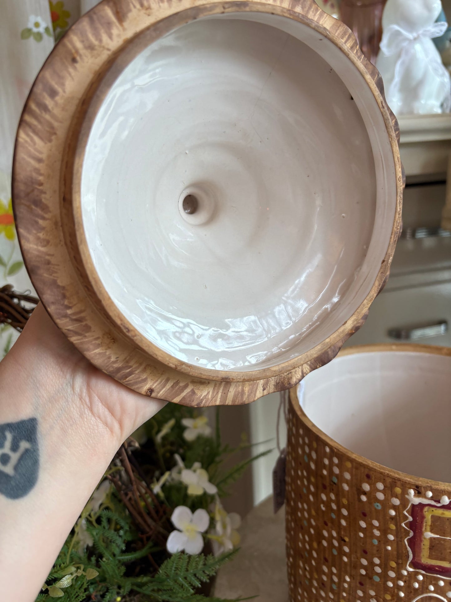 Ceramic Gingerbread cookie Jar - Made in Japan