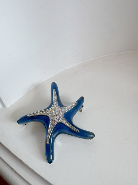 Brooch #7 - Blue Starfish