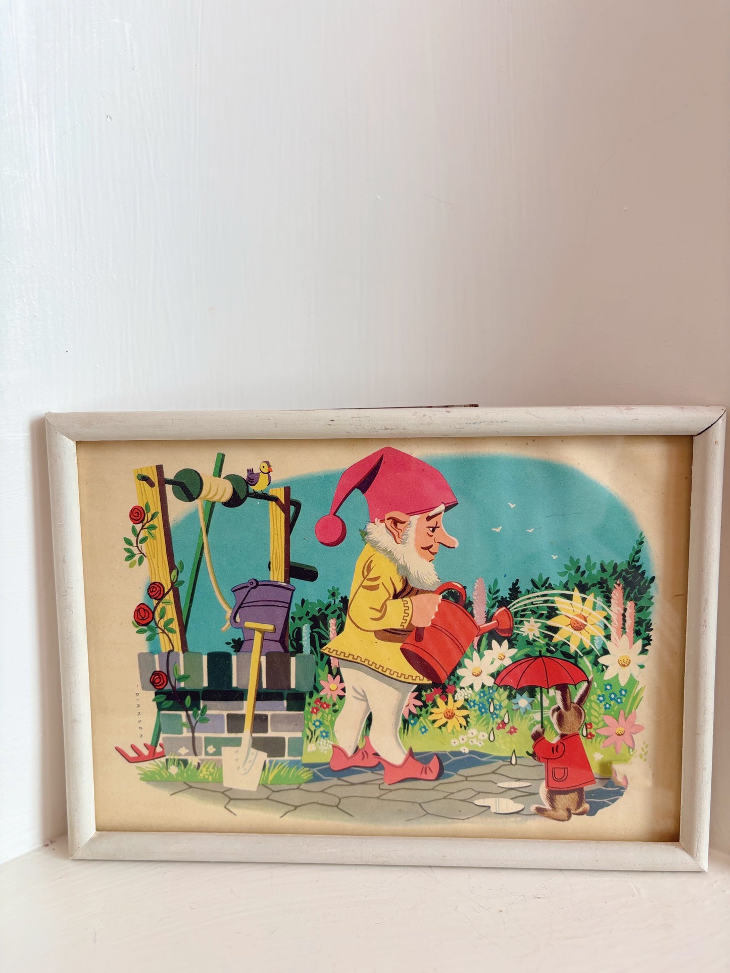 Framed Gnome Picture