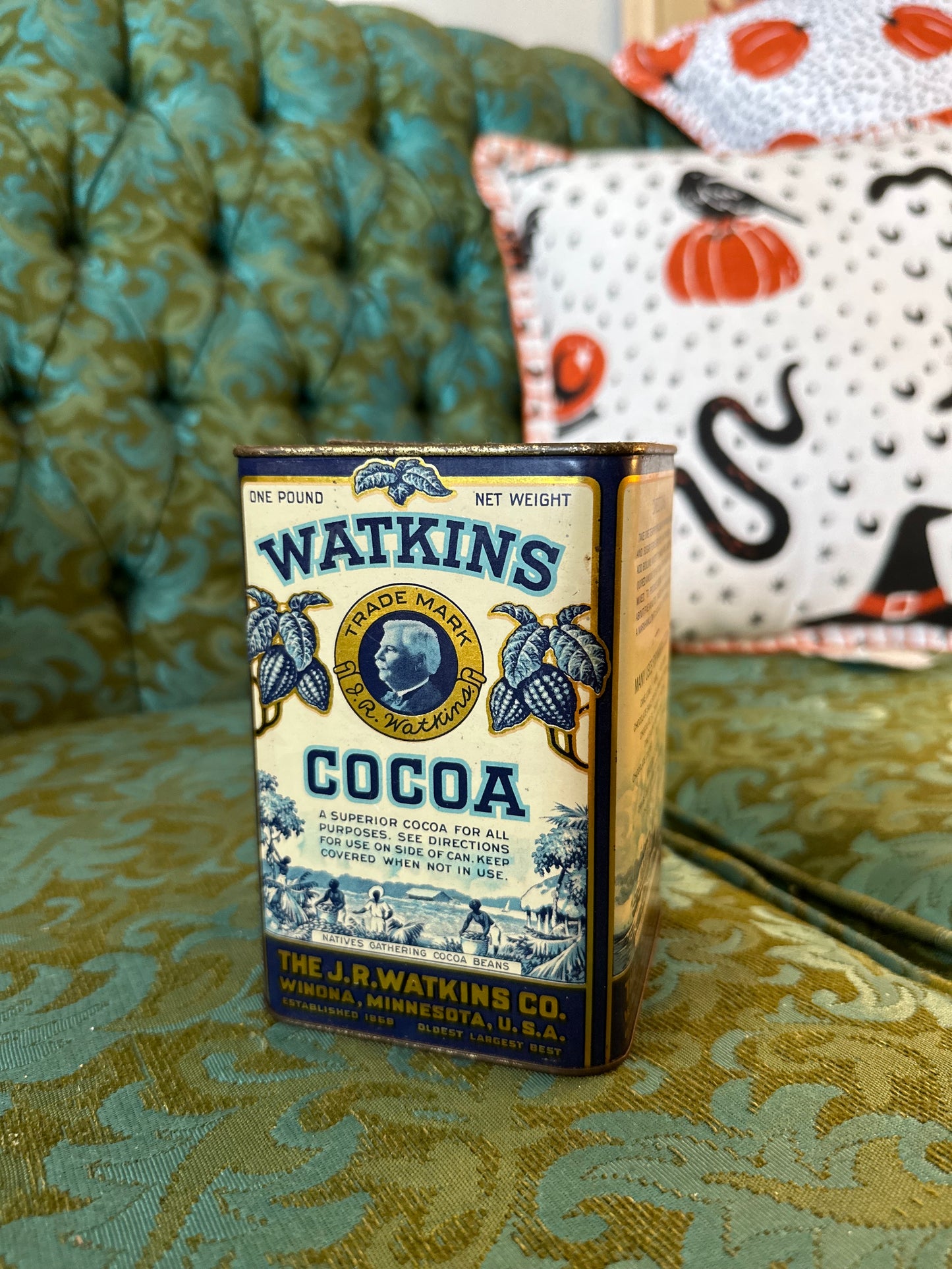 Watkins Cocoa vintage tin