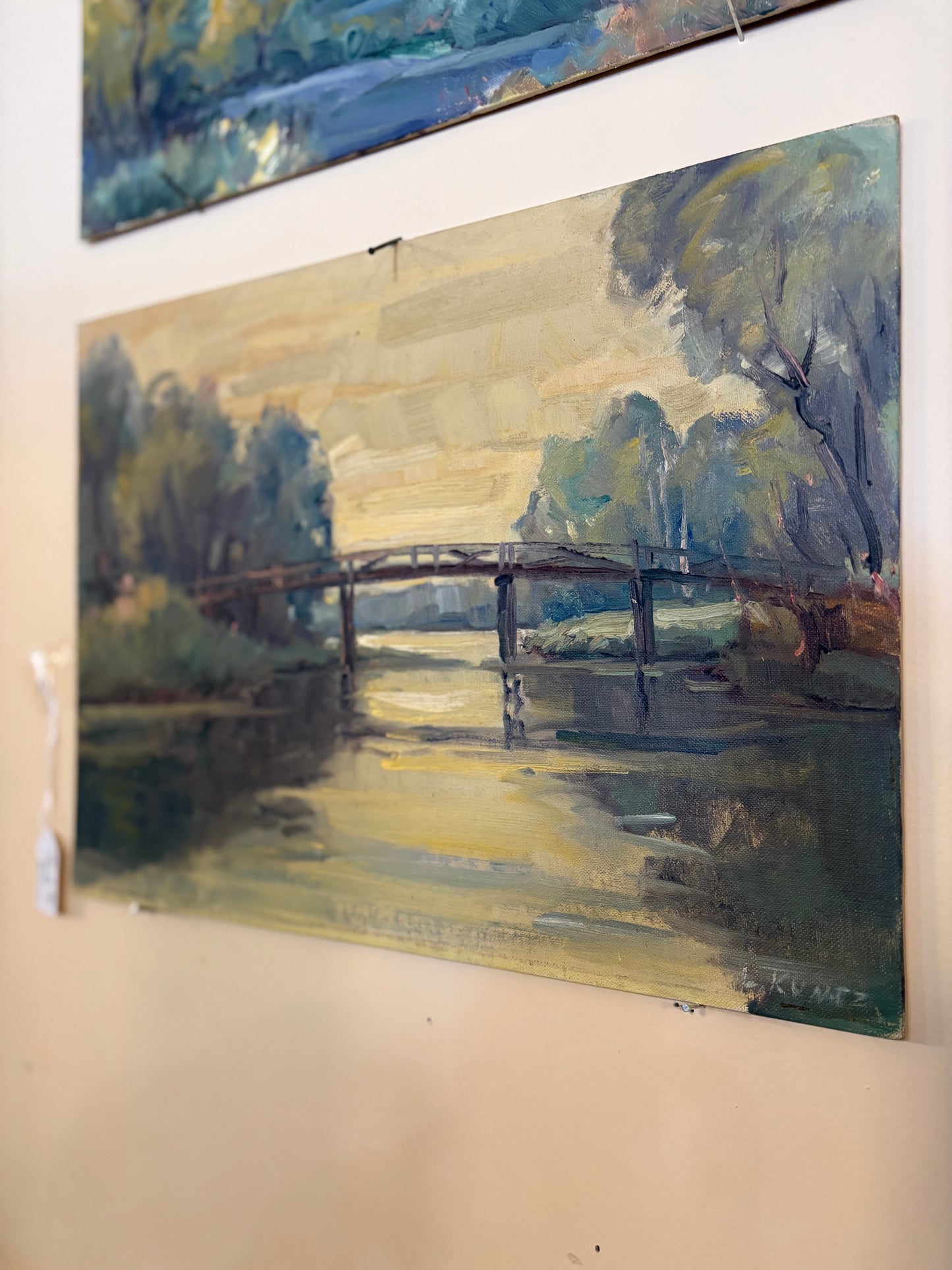 1960s New York oil Paintings - signed L. Kuntz