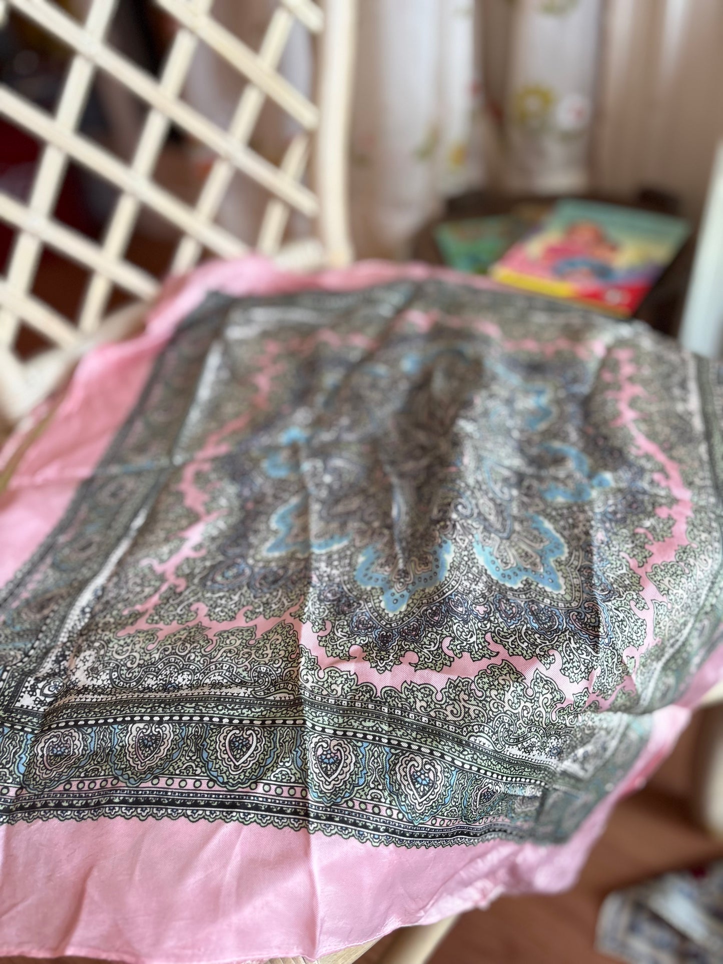 Silky Scarf #4- pink