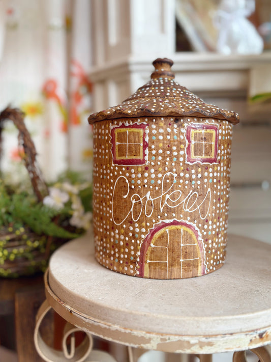 Ceramic Gingerbread cookie Jar - Made in Japan