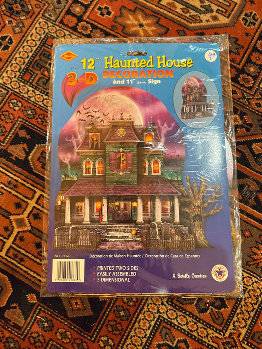 Beistle Vintage Haunted House cutout 3D