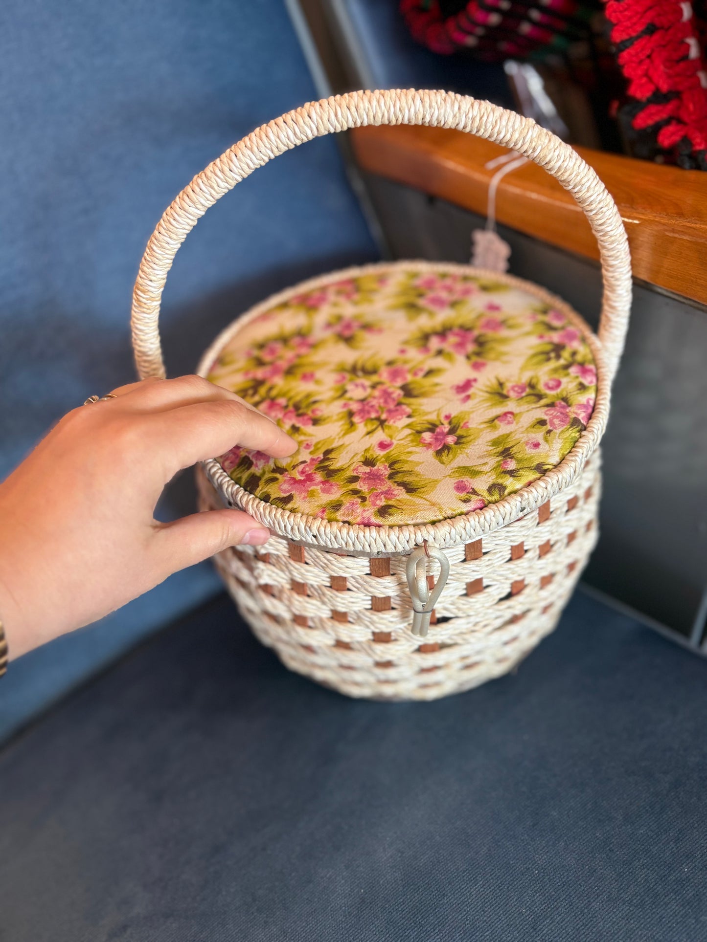 Round Sewing Box - made in Japan
