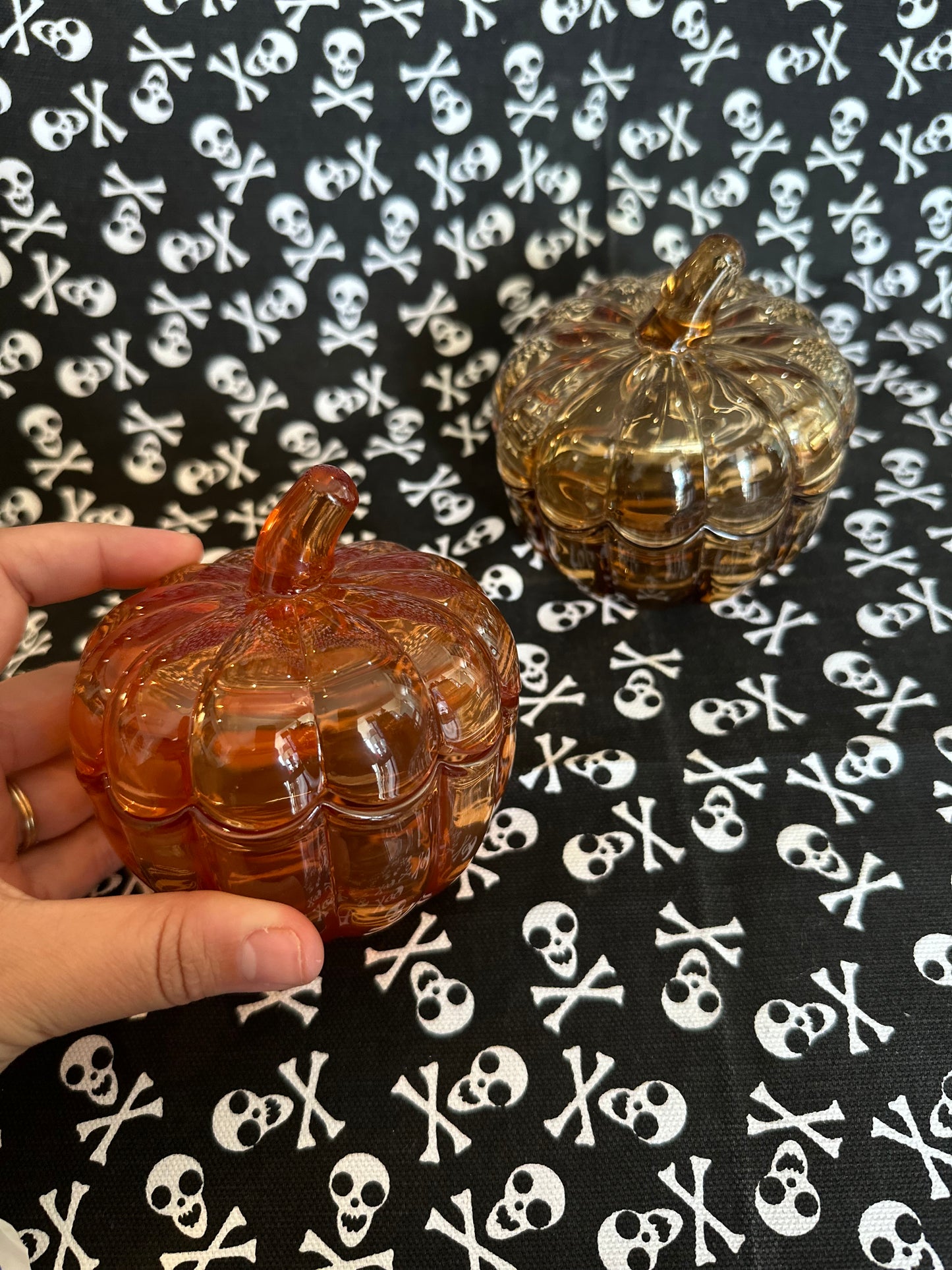 Glass pumpkin dishes - sold individually