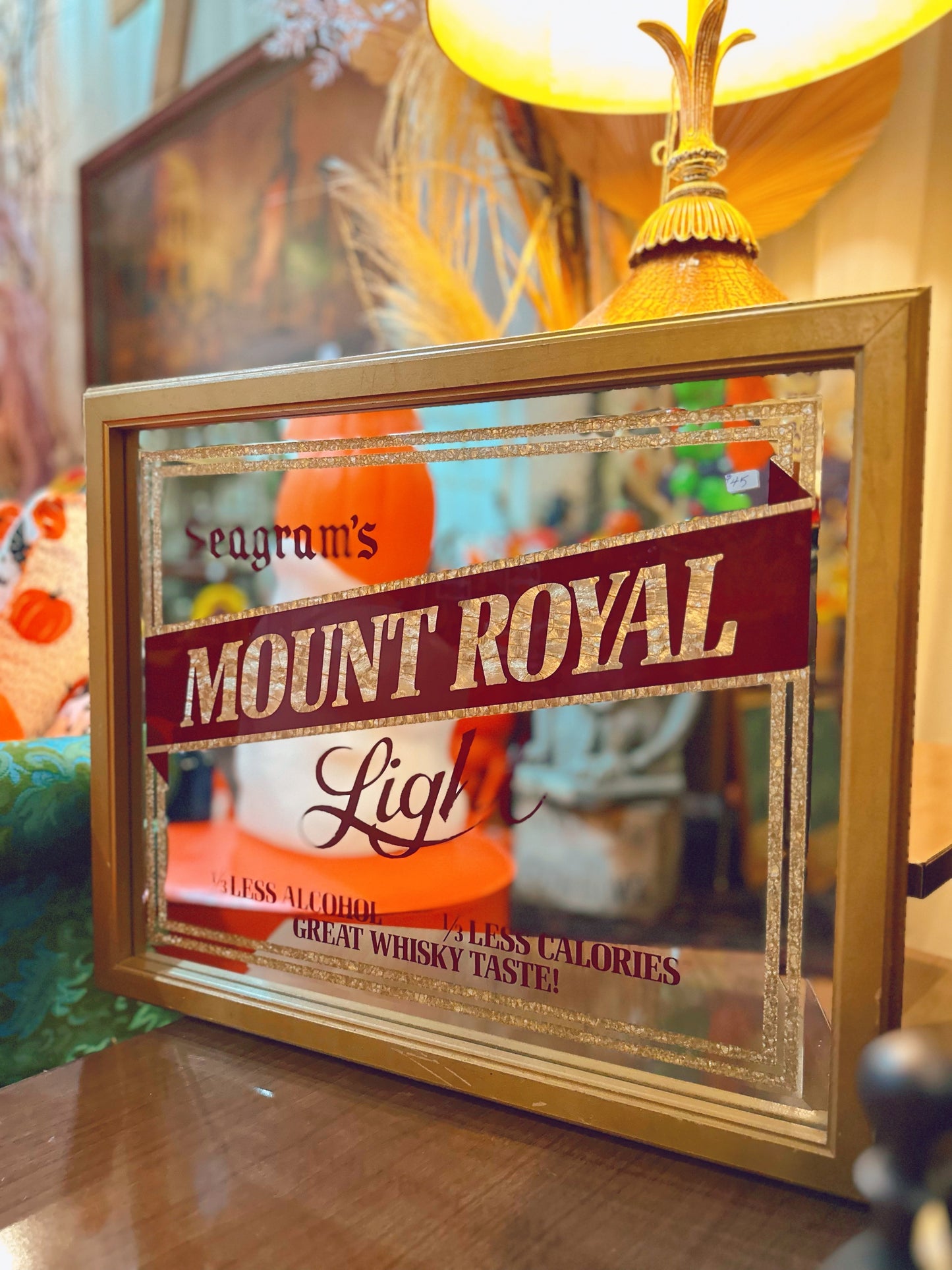 Seagram’s Mount Royal Light Bar Mirror