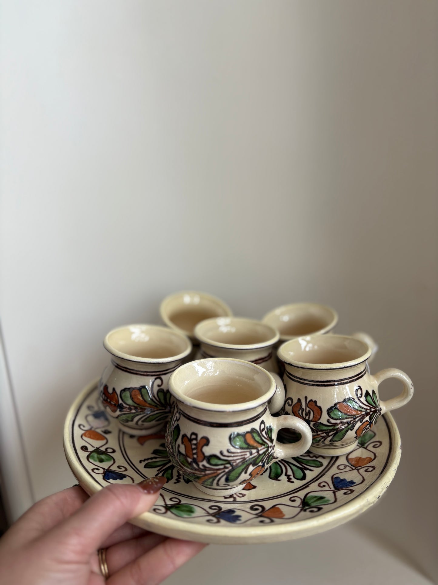 Korond Pottery Hungary Espresso Set