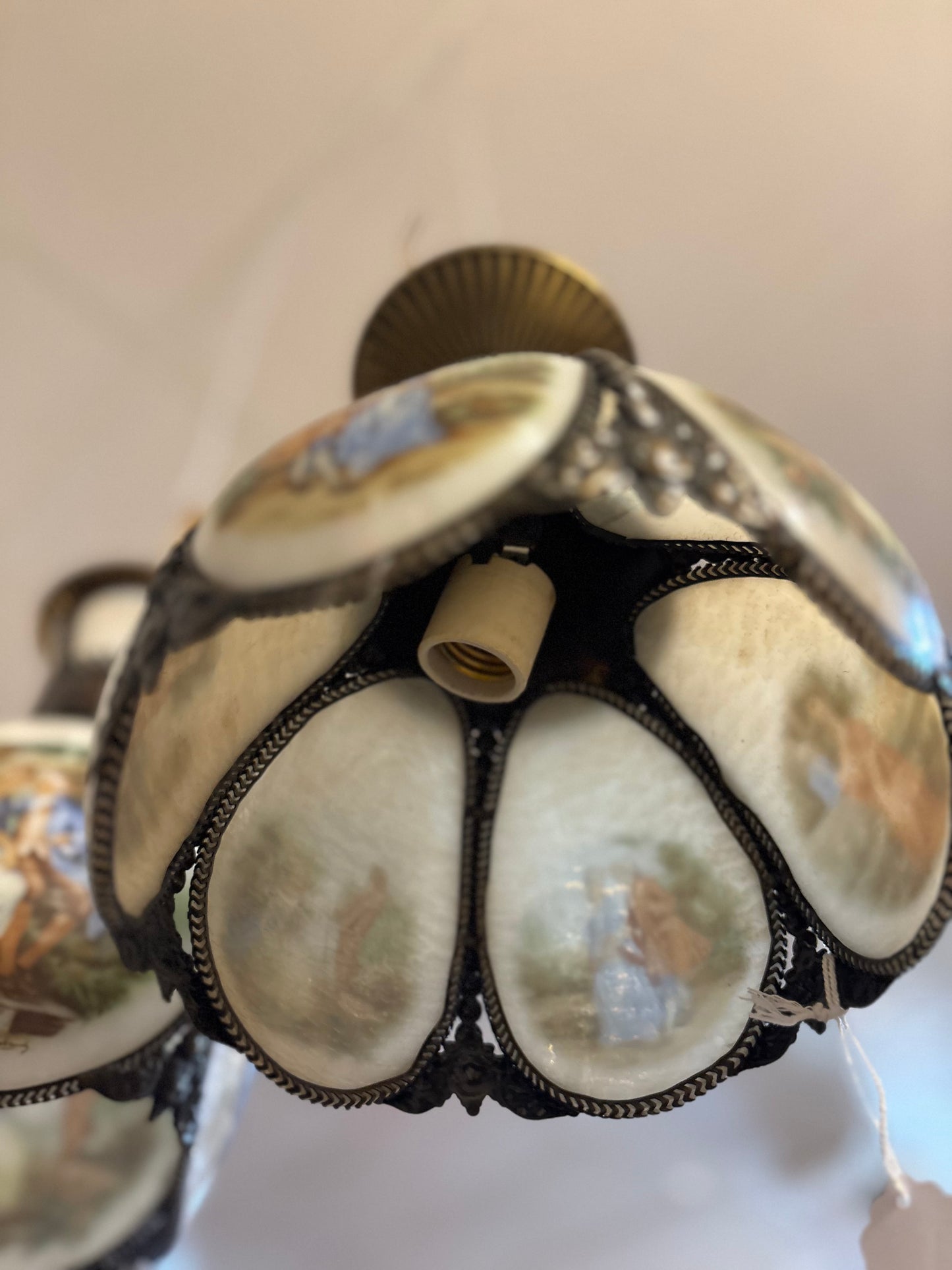 Courier and Ives Swag Lamp #2