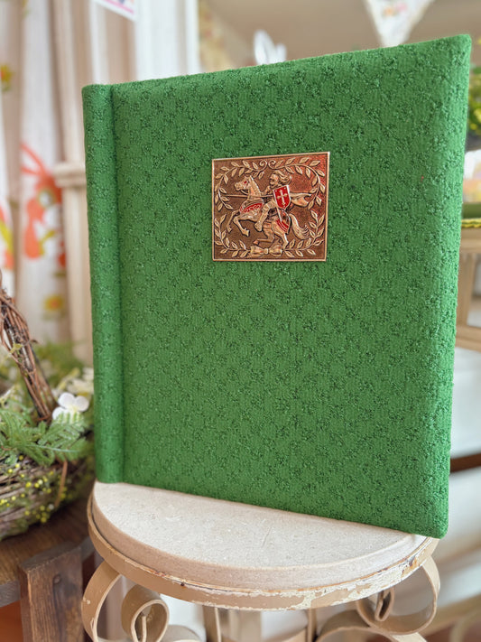 Never used Knight on a horse scrapbook / picture book