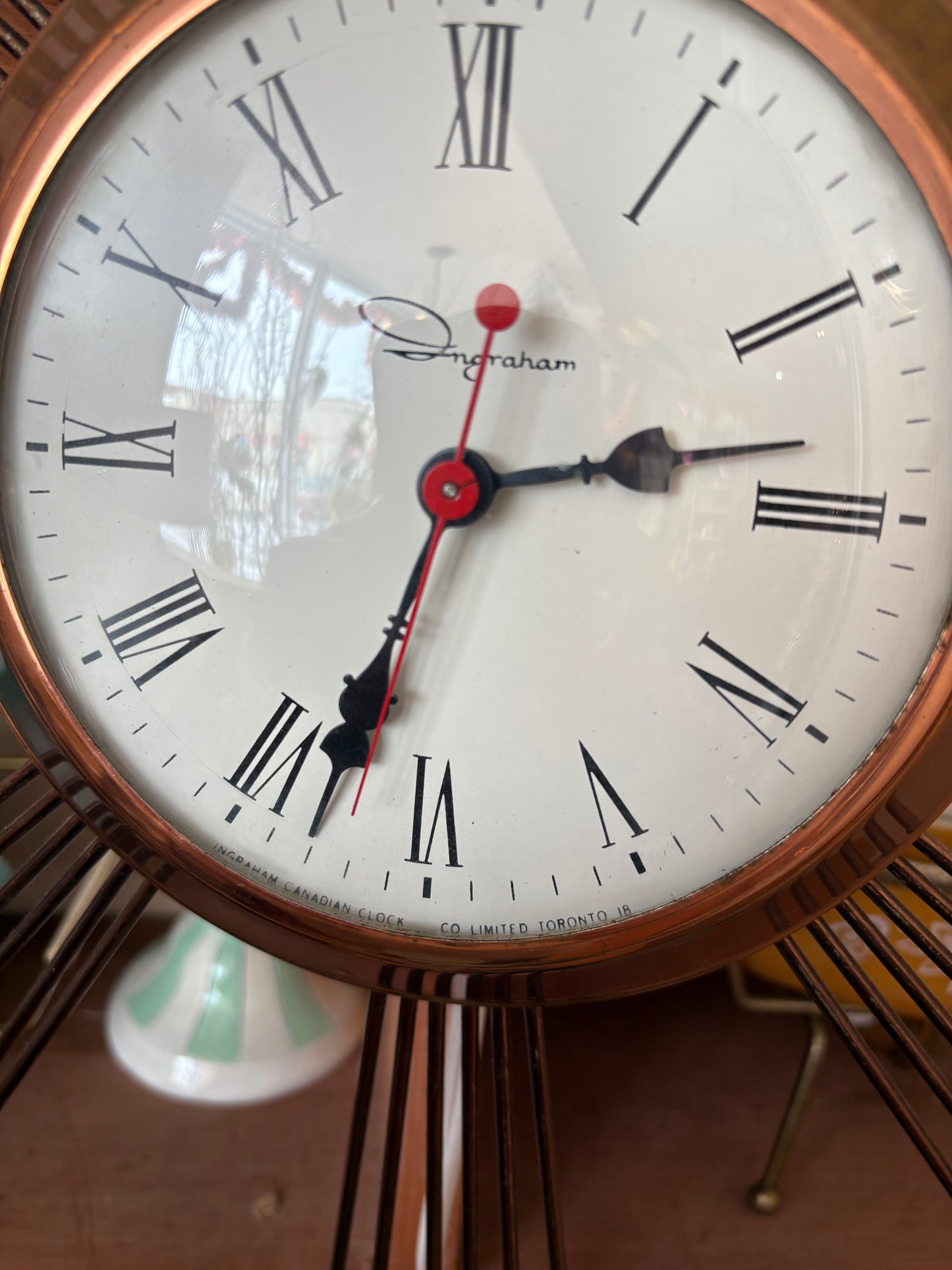 1960s Ingraham Canadian Wall Clock - works great