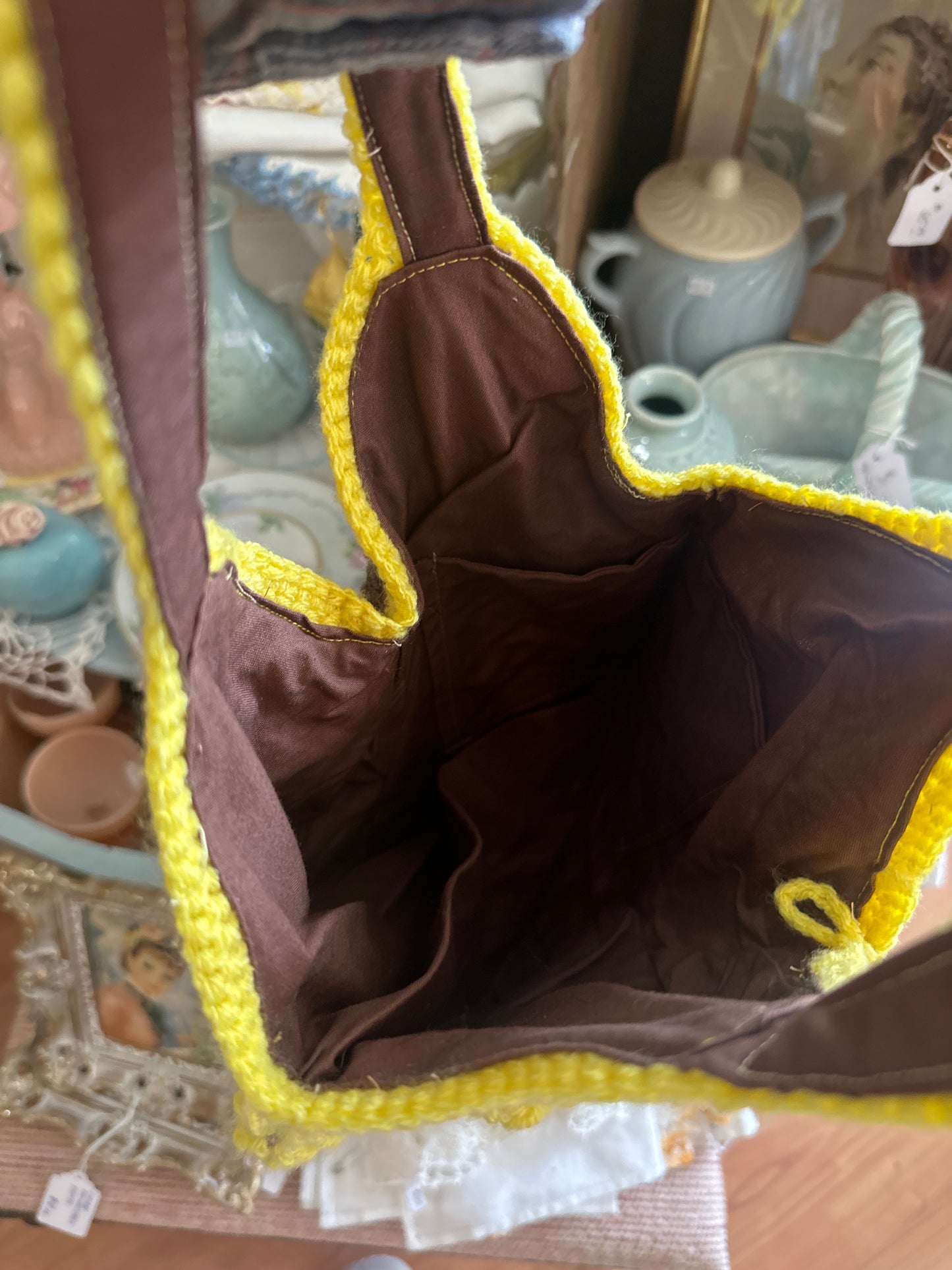 Sunflower Crochet Purse - handmade locally