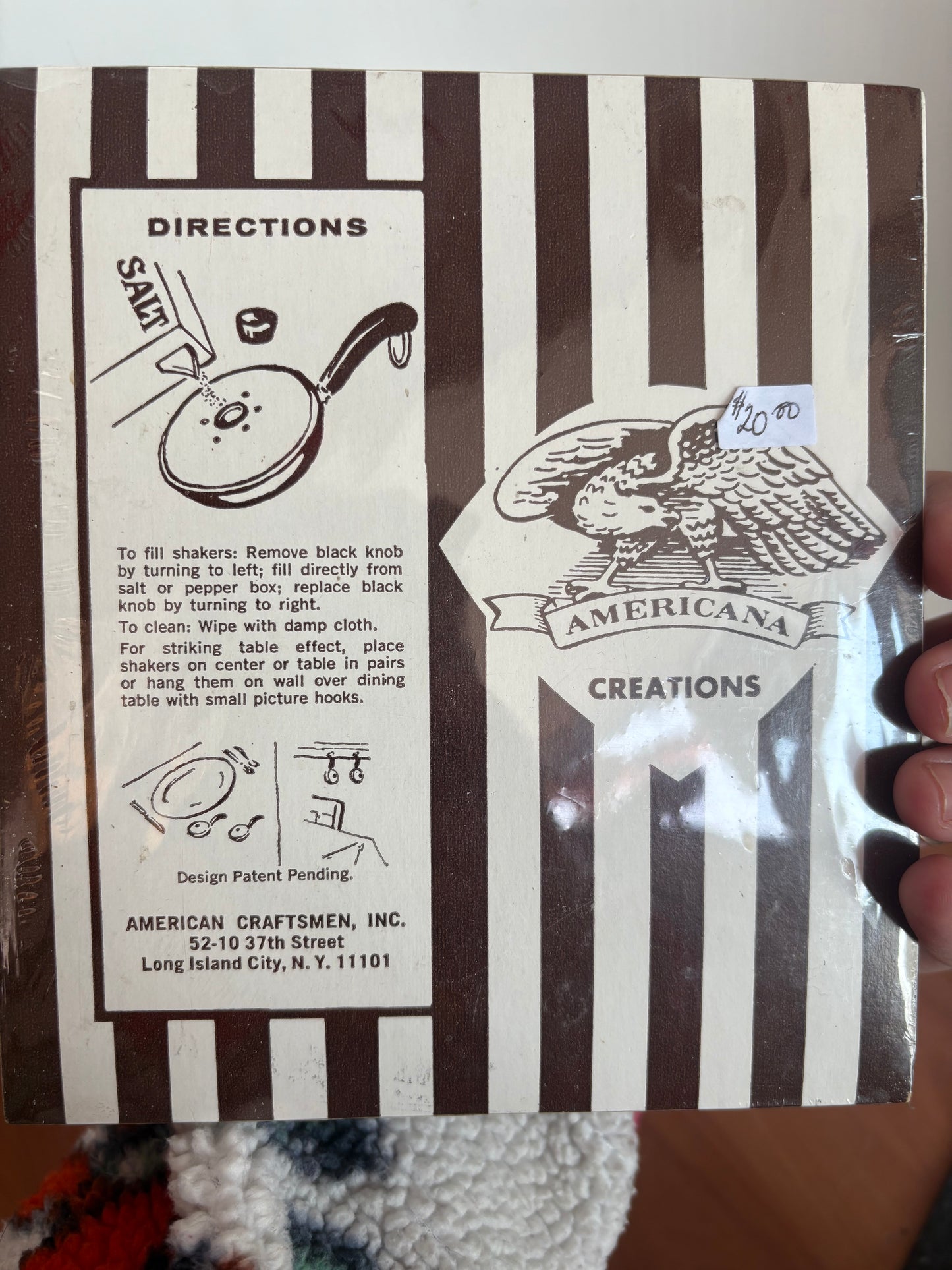 Decorative stones - Salt & Pepper Shakers Americana Creations