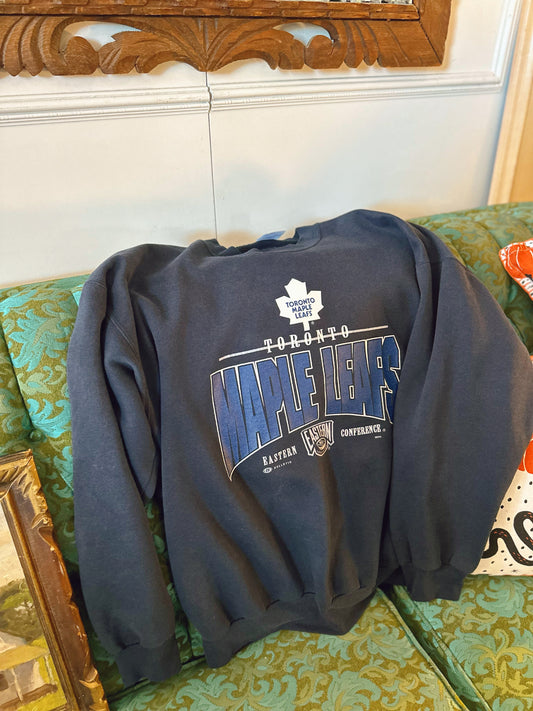 90s Large Toronto Maple Leafs Eastern NFL Conference vintage Crewneck