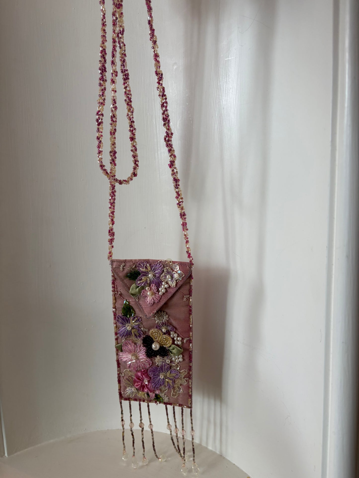 Beaded organza small purse