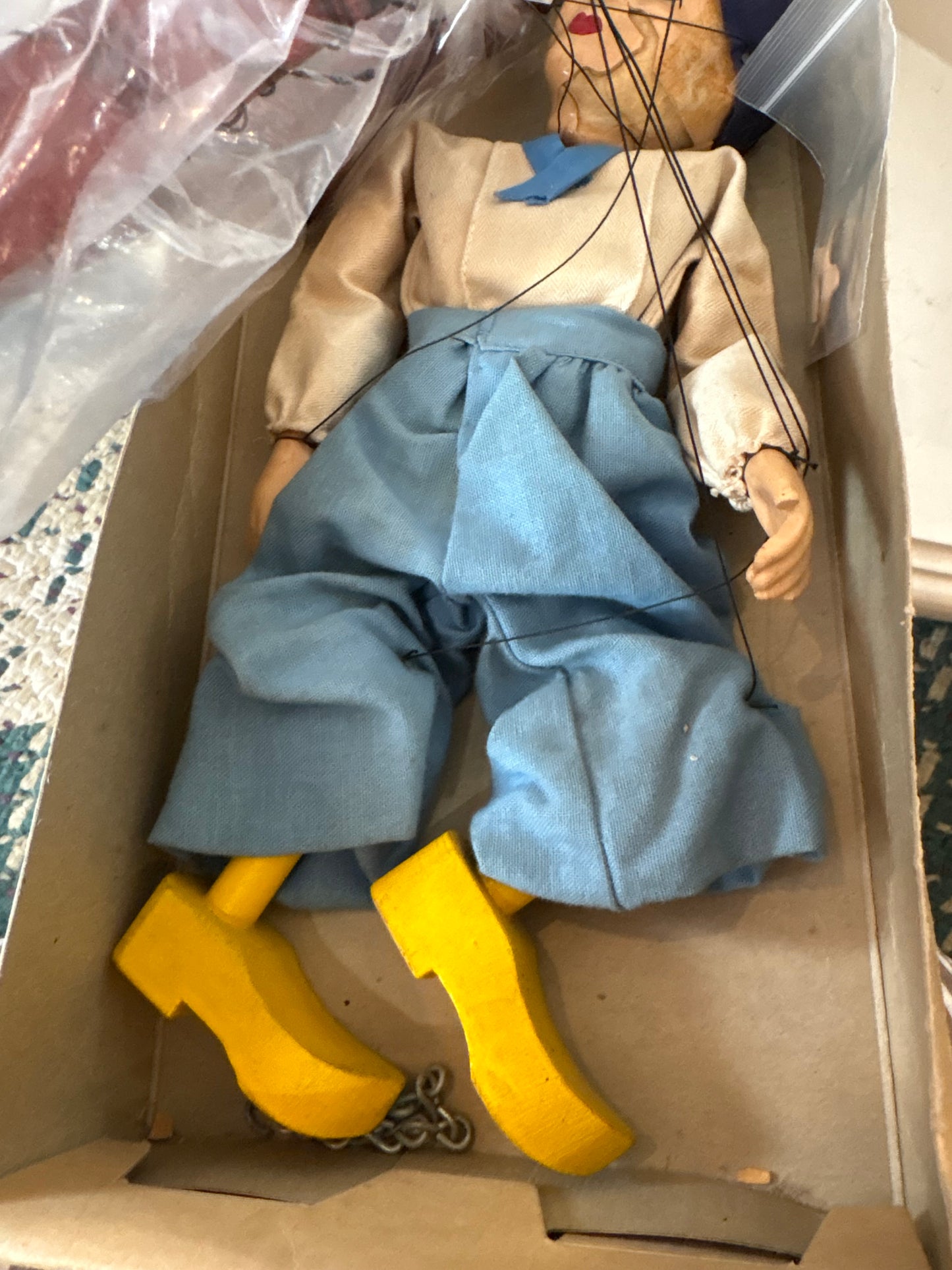 1940s Hazelle’s Dutch Boy Marionette Puppet