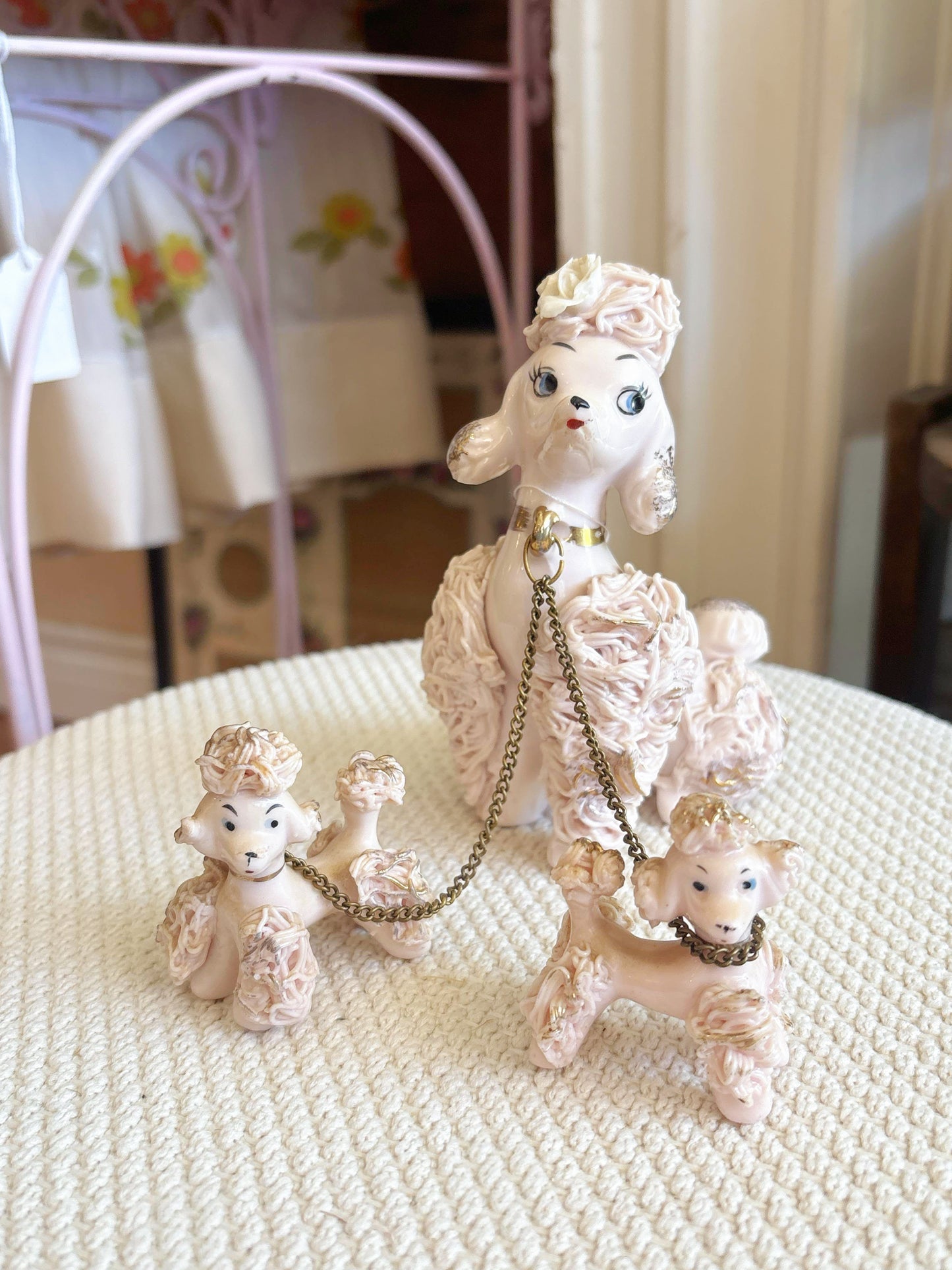 Pink Spaghetti Poodles - Giftcraft made in Japan